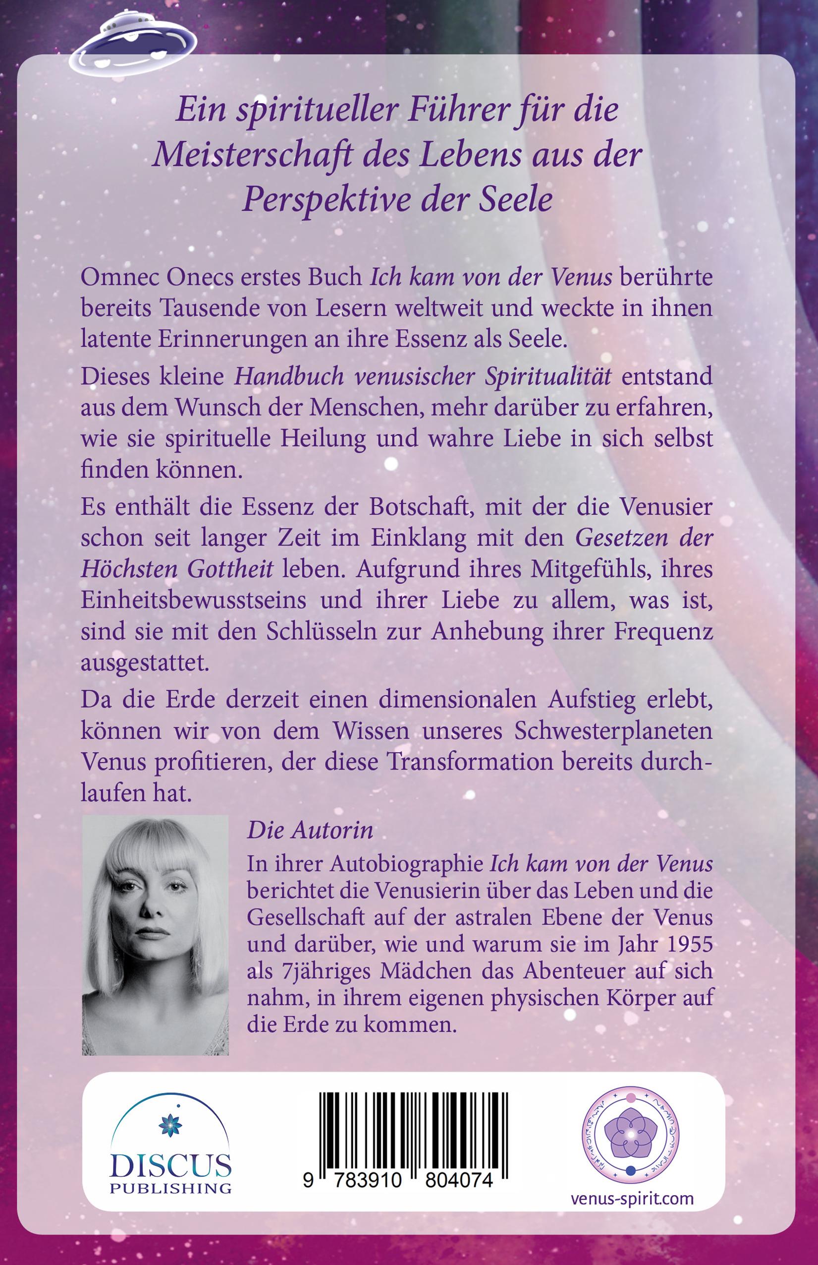 Rückseitencover Handbuch venusischer Spiritualität