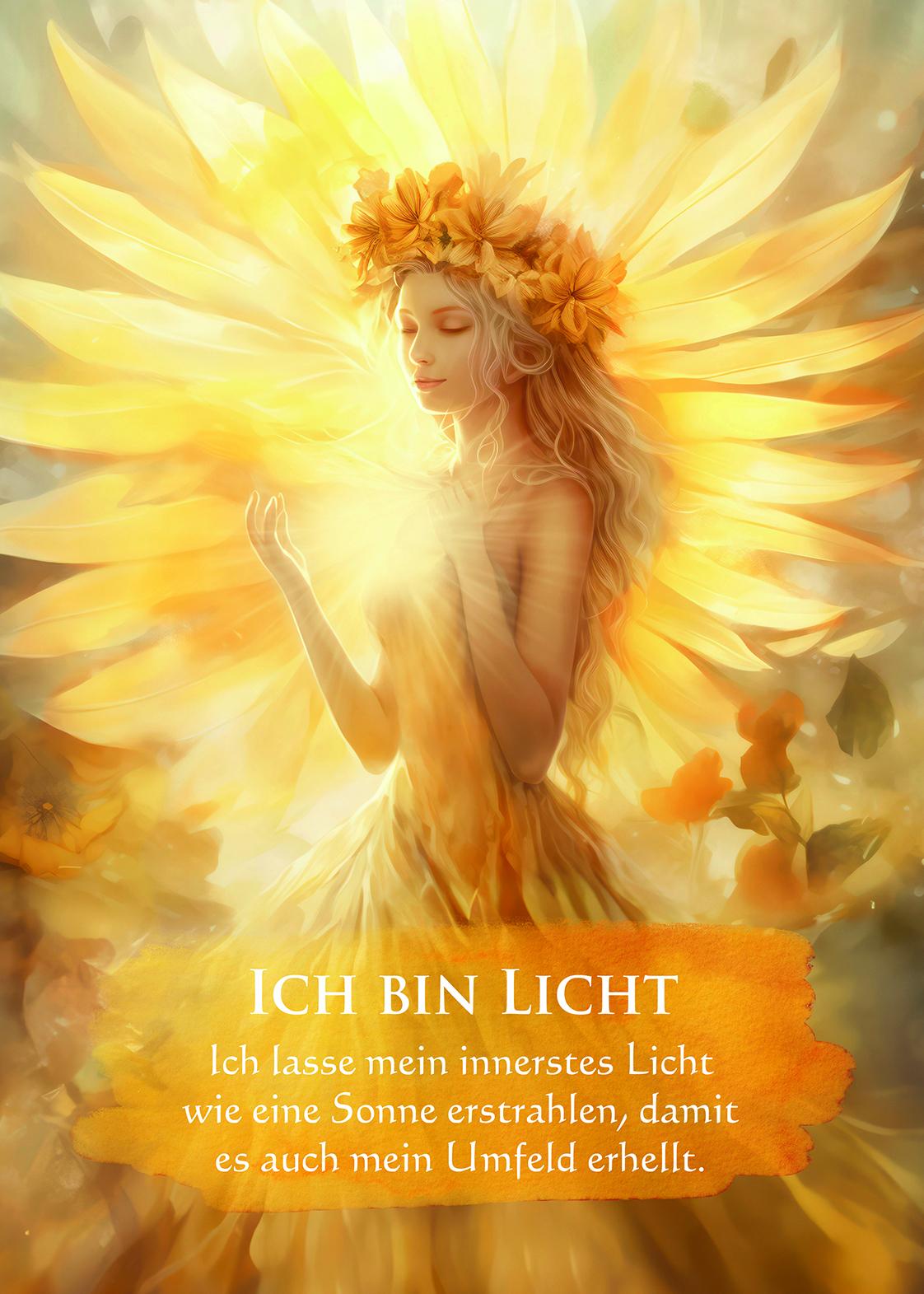 Beispielinhalt (Bild) Mein Selbstliebe-Orakel - Ich achte in Liebe auf mich selbst