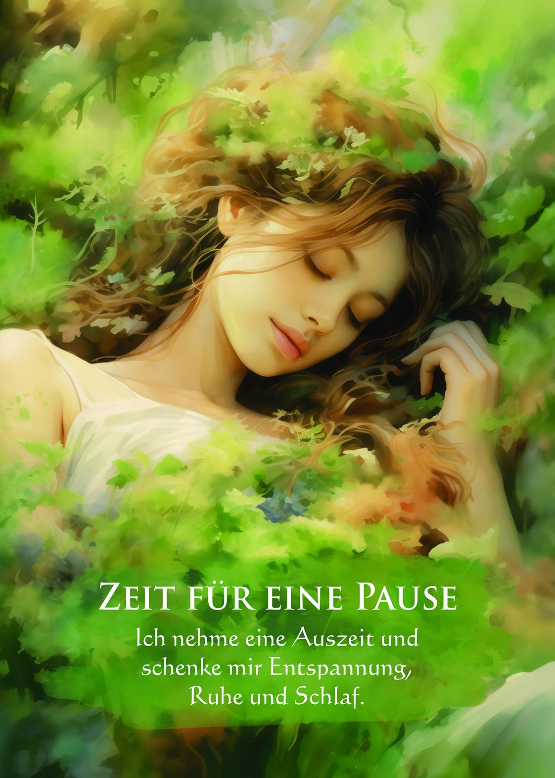 Beispielinhalt (Bild) Mein Selbstliebe-Orakel - Ich achte in Liebe auf mich selbst