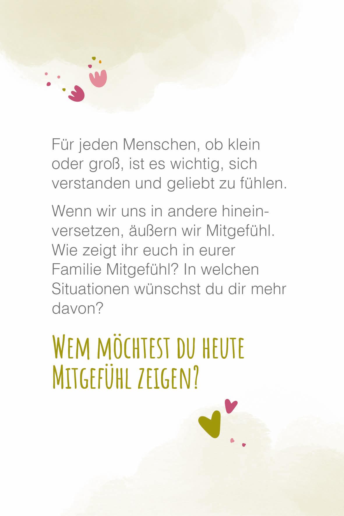 Beispielinhalt (Bild) Wir sind wir! - 40 Affirmationen und Rituale, die Familien stark machen