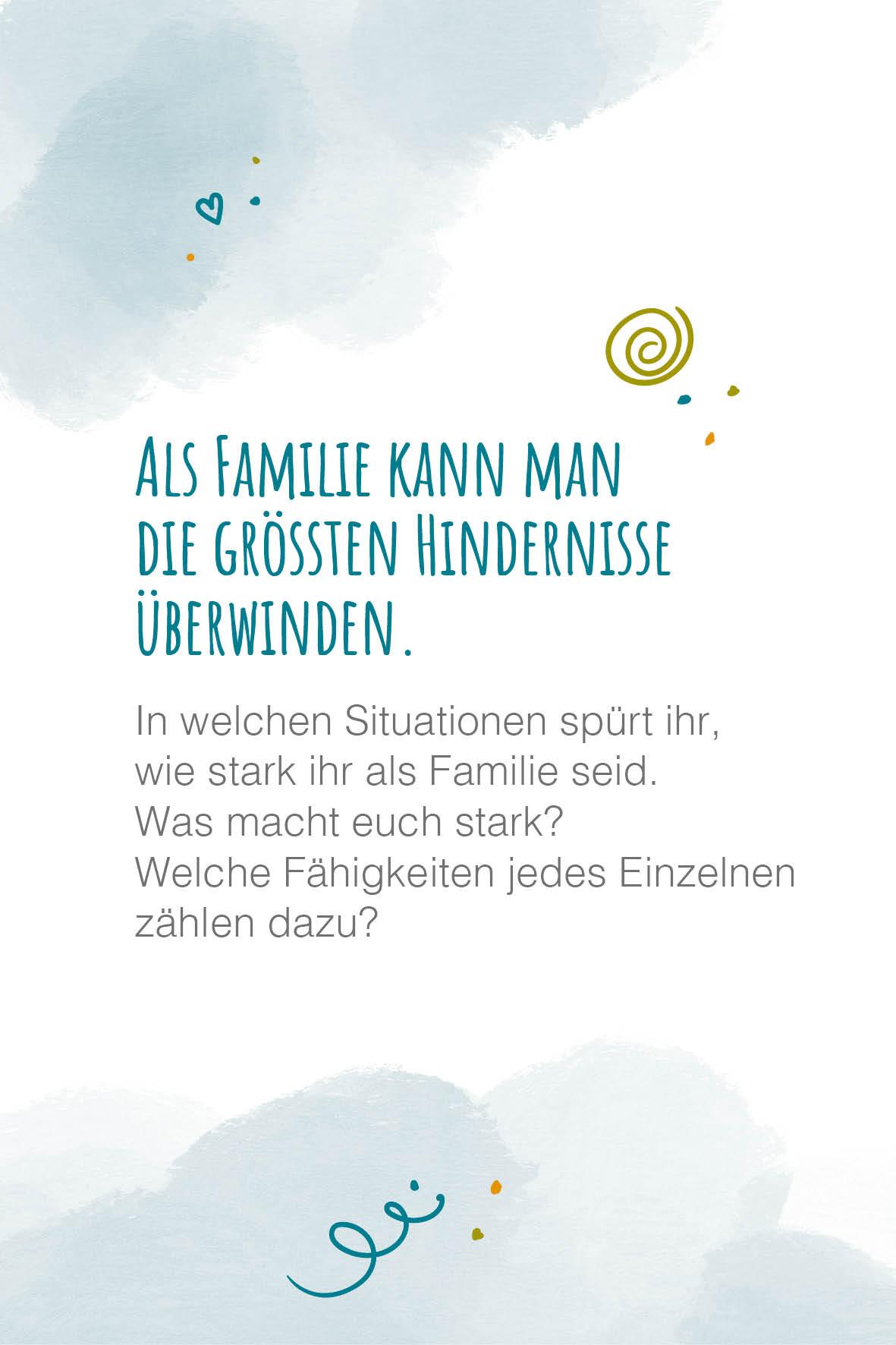 Beispielinhalt (Bild) Wir sind wir! - 40 Affirmationen und Rituale, die Familien stark machen