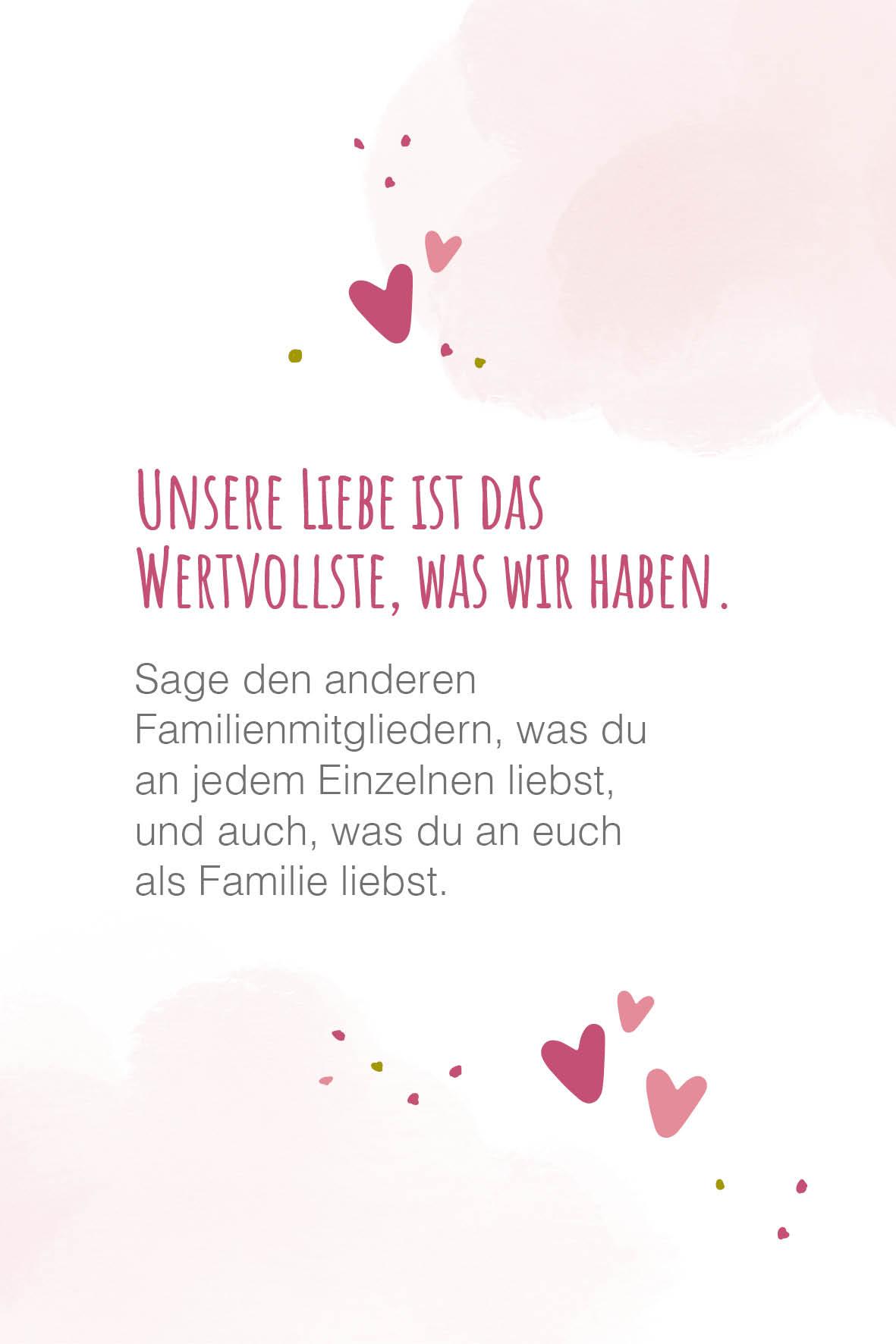 Beispielinhalt (Bild) Wir sind wir! - 40 Affirmationen und Rituale, die Familien stark machen