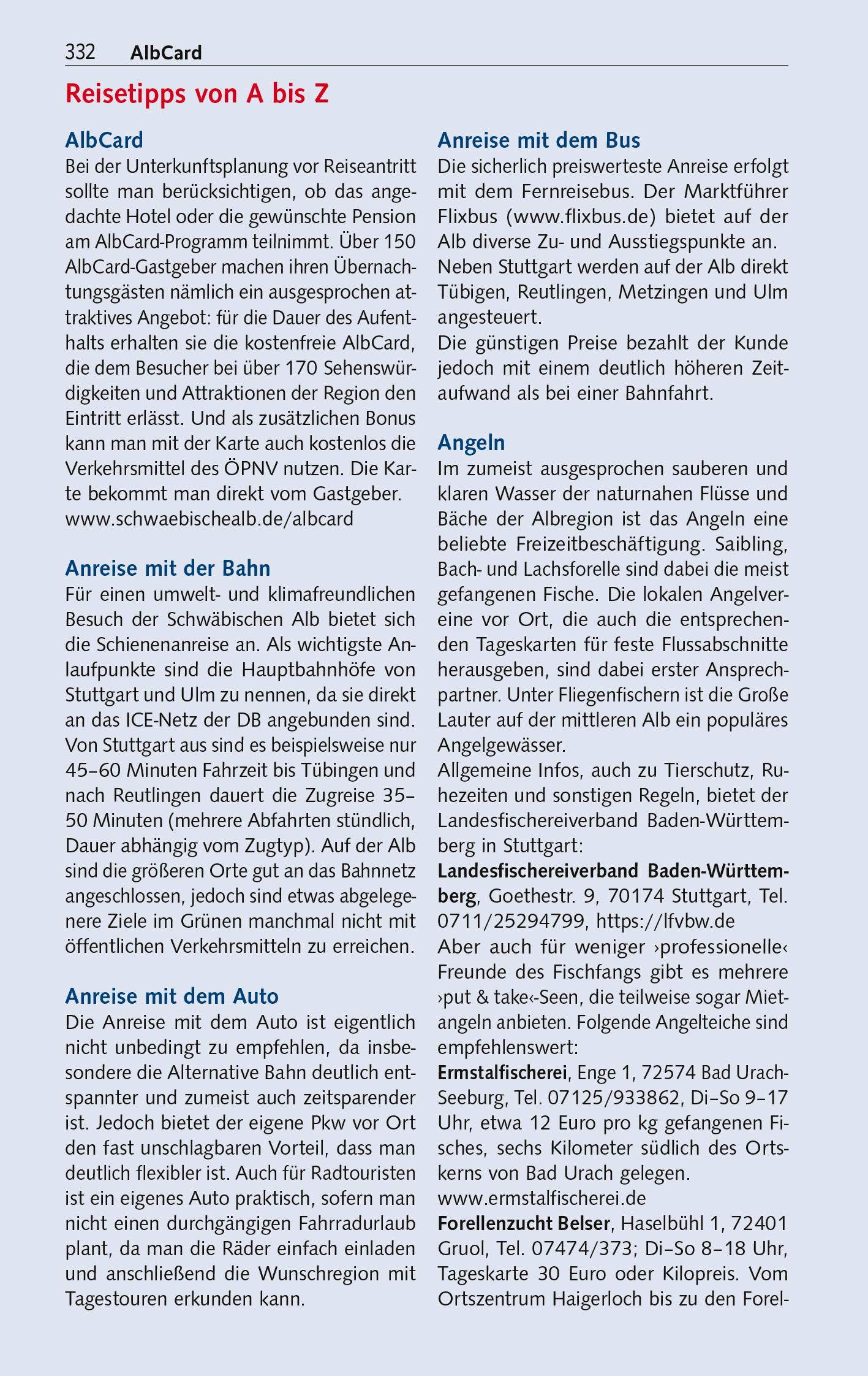 Beispielinhalt (Bild) TRESCHER Reiseführer Schwäbische Alb