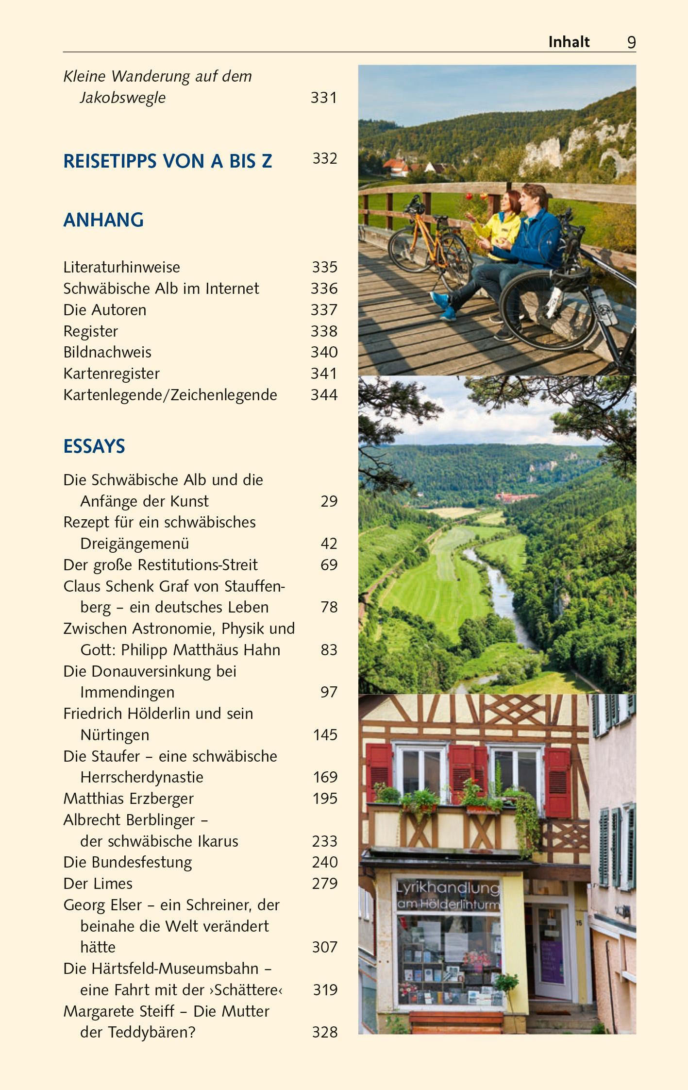 Beispielinhalt (Bild) TRESCHER Reiseführer Schwäbische Alb