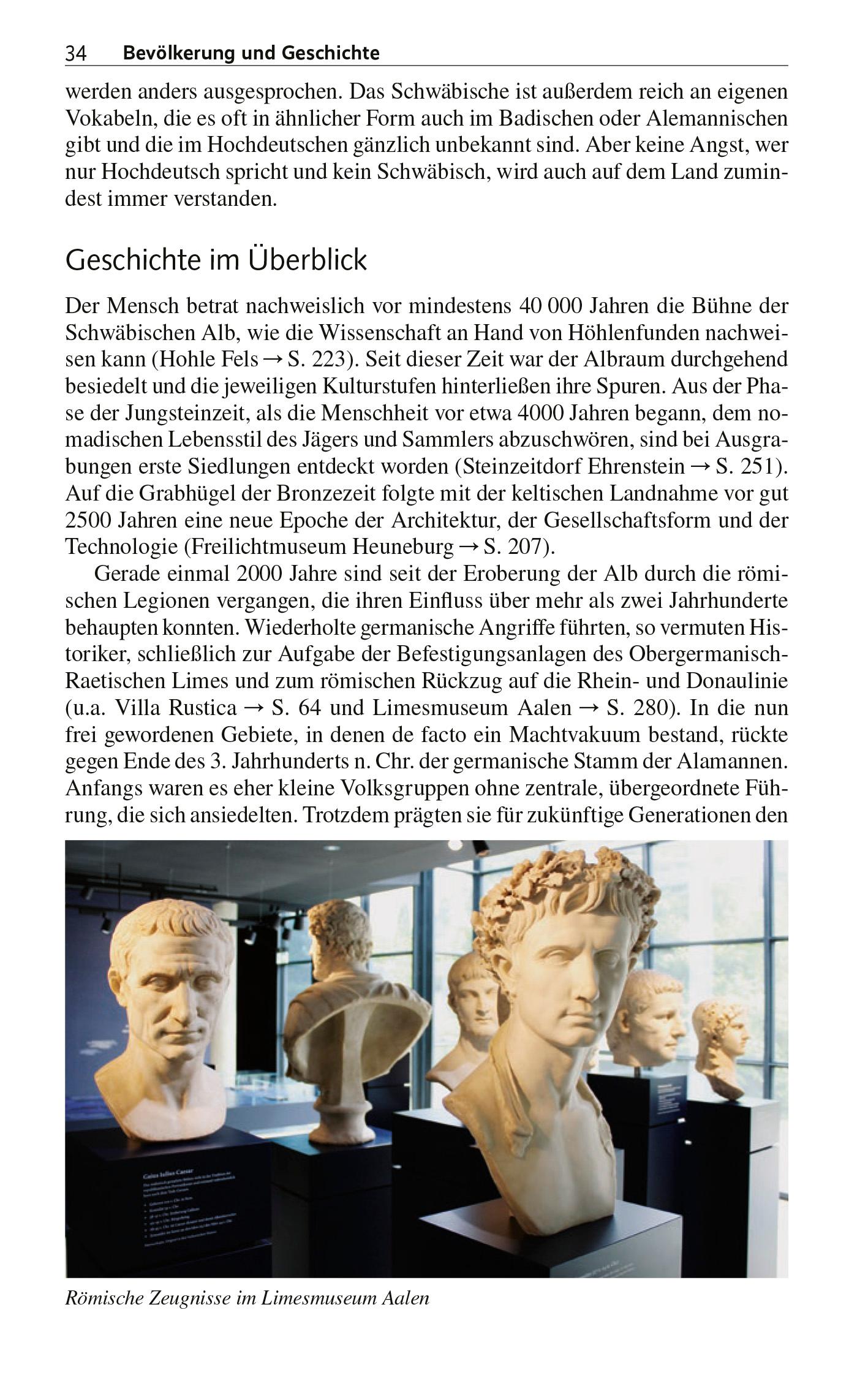 Beispielinhalt (Bild) TRESCHER Reiseführer Schwäbische Alb