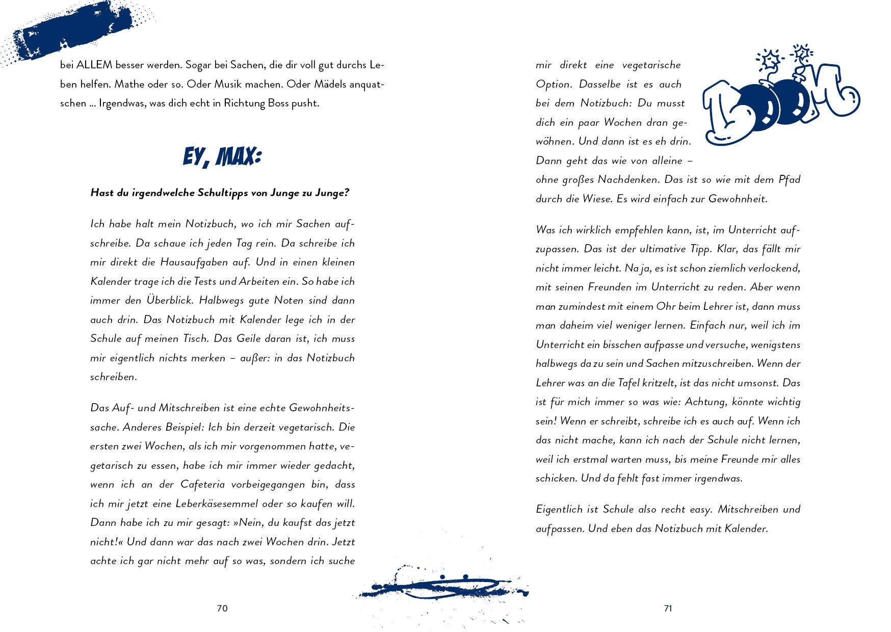 Beispielinhalt (Bild) Boys Up! Für Jungs