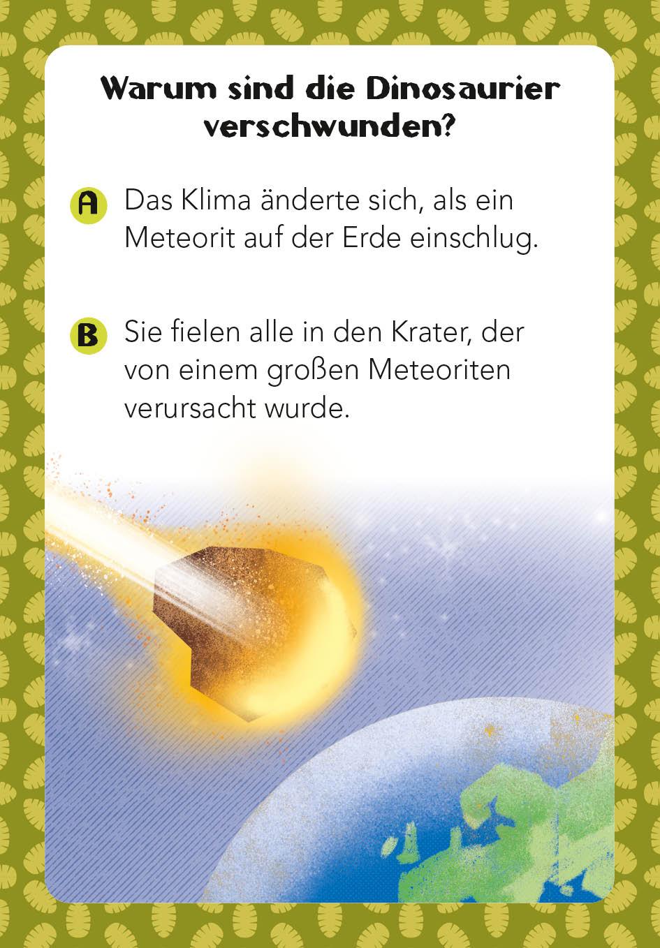 Beispielinhalt (Bild) Dinosaurier-Quiz. 100 Fragen über Dinosaurier für Quizfans und Dinofans (100 Fragen & Antworten)