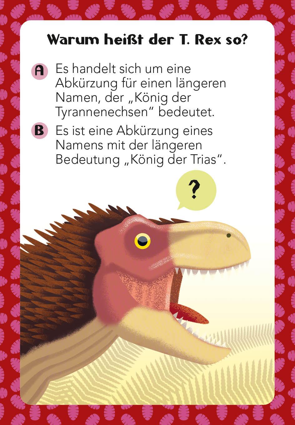 Beispielinhalt (Bild) Dinosaurier-Quiz. 100 Fragen über Dinosaurier für Quizfans und Dinofans (100 Fragen & Antworten)