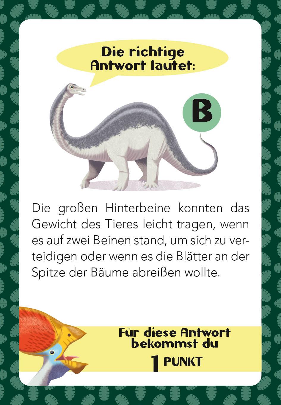 Beispielinhalt (Bild) Dinosaurier-Quiz. 100 Fragen über Dinosaurier für Quizfans und Dinofans (100 Fragen & Antworten)