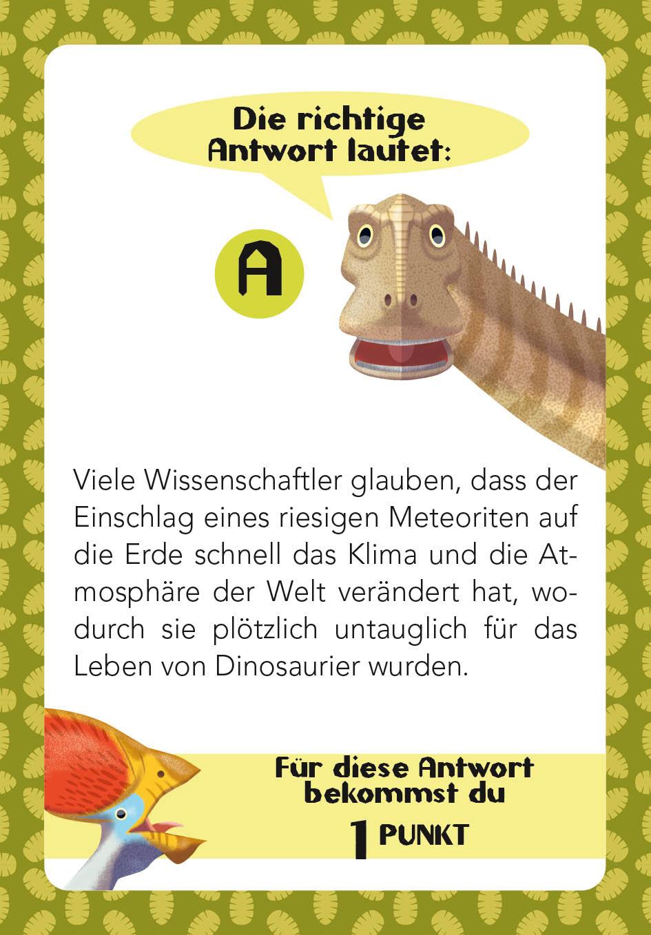 Beispielinhalt (Bild) Dinosaurier-Quiz. 100 Fragen über Dinosaurier für Quizfans und Dinofans (100 Fragen & Antworten)