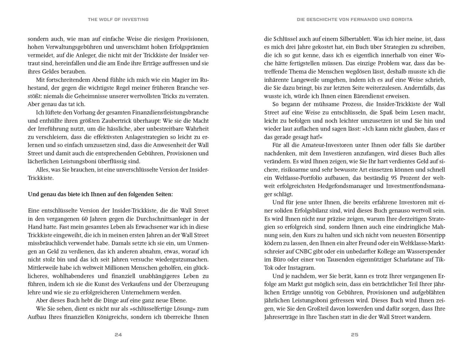 Beispielinhalt (Bild) The Wolf of Investing