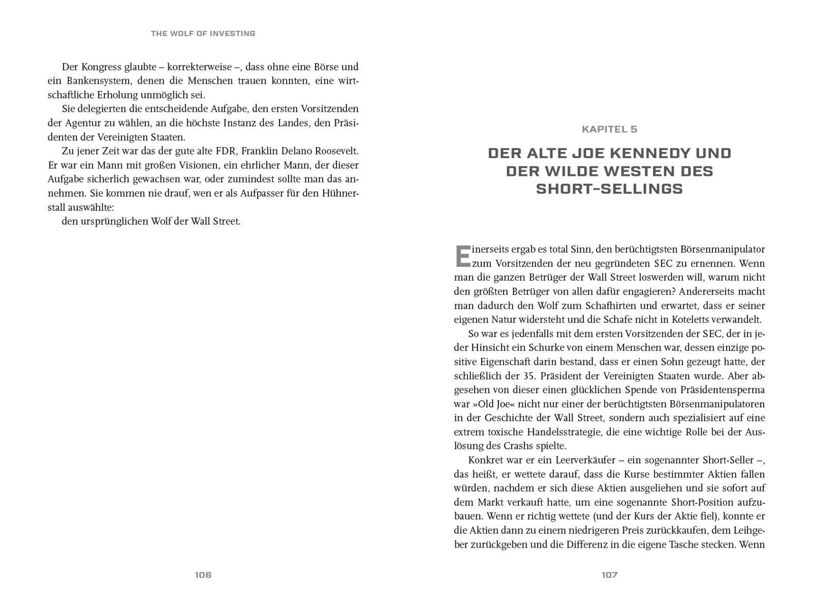 Beispielinhalt (Bild) The Wolf of Investing