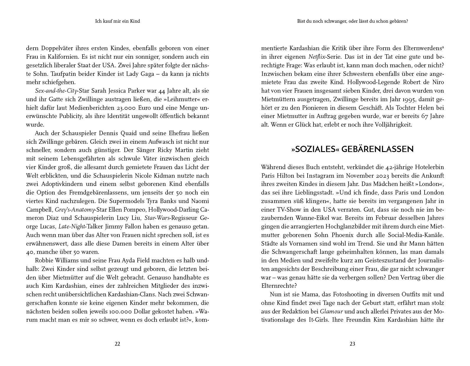 Beispielinhalt (Bild) Ich kauf mir ein Kind