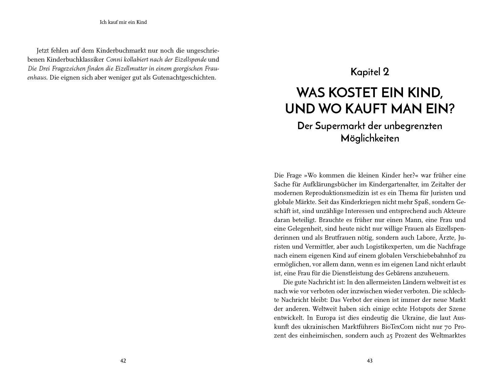 Beispielinhalt (Bild) Ich kauf mir ein Kind