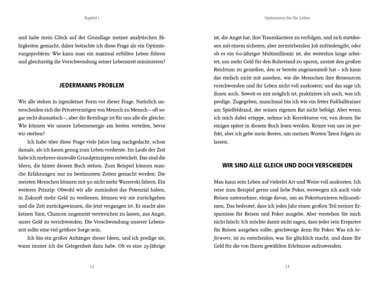 Beispielinhalt (Bild) Die with zero