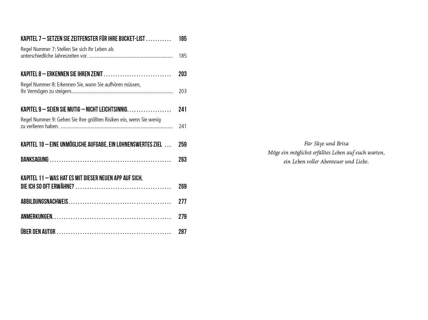 Beispielinhalt (Bild) Die with zero