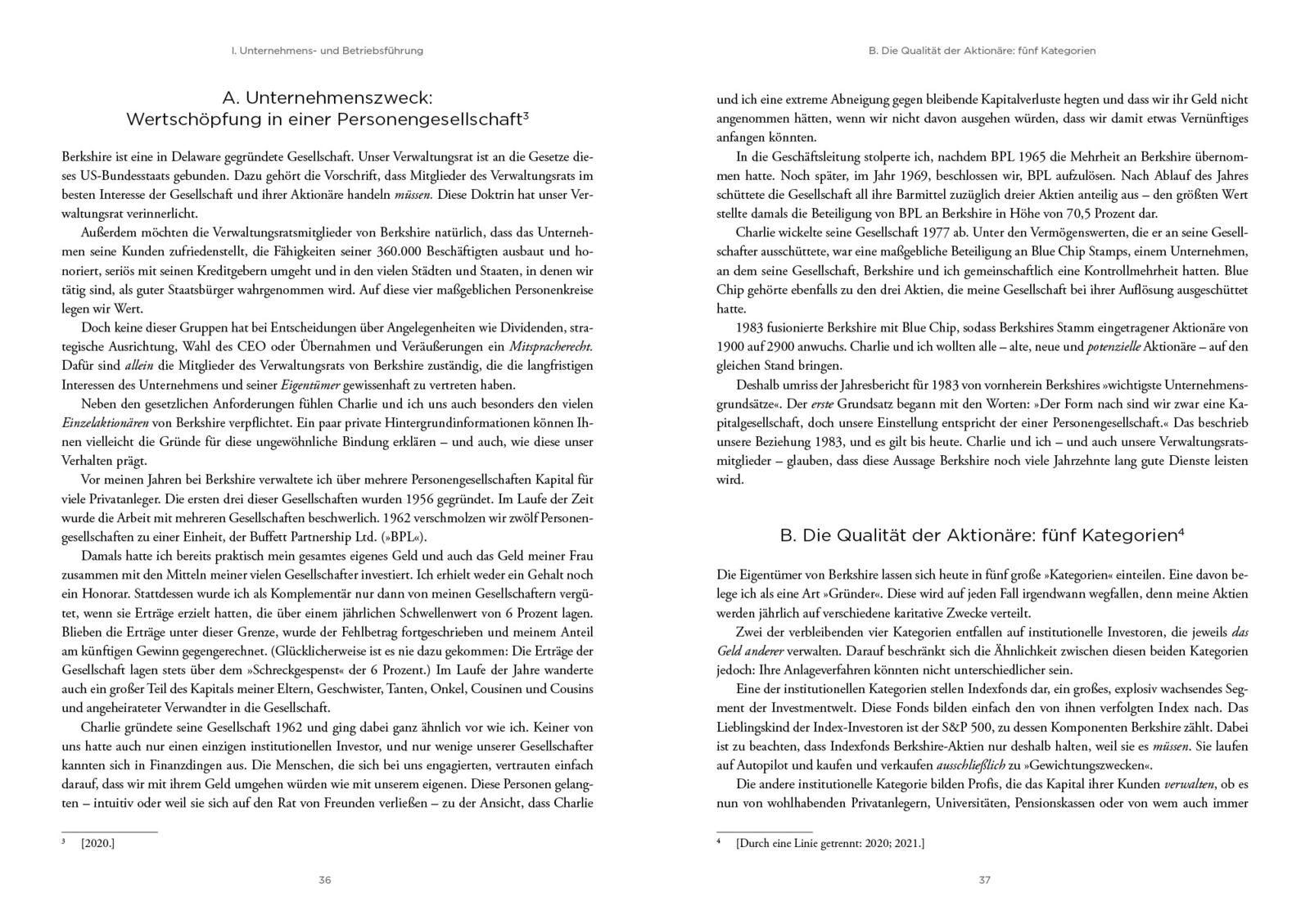 Beispielinhalt (Bild) Die Essays von Warren Buffett