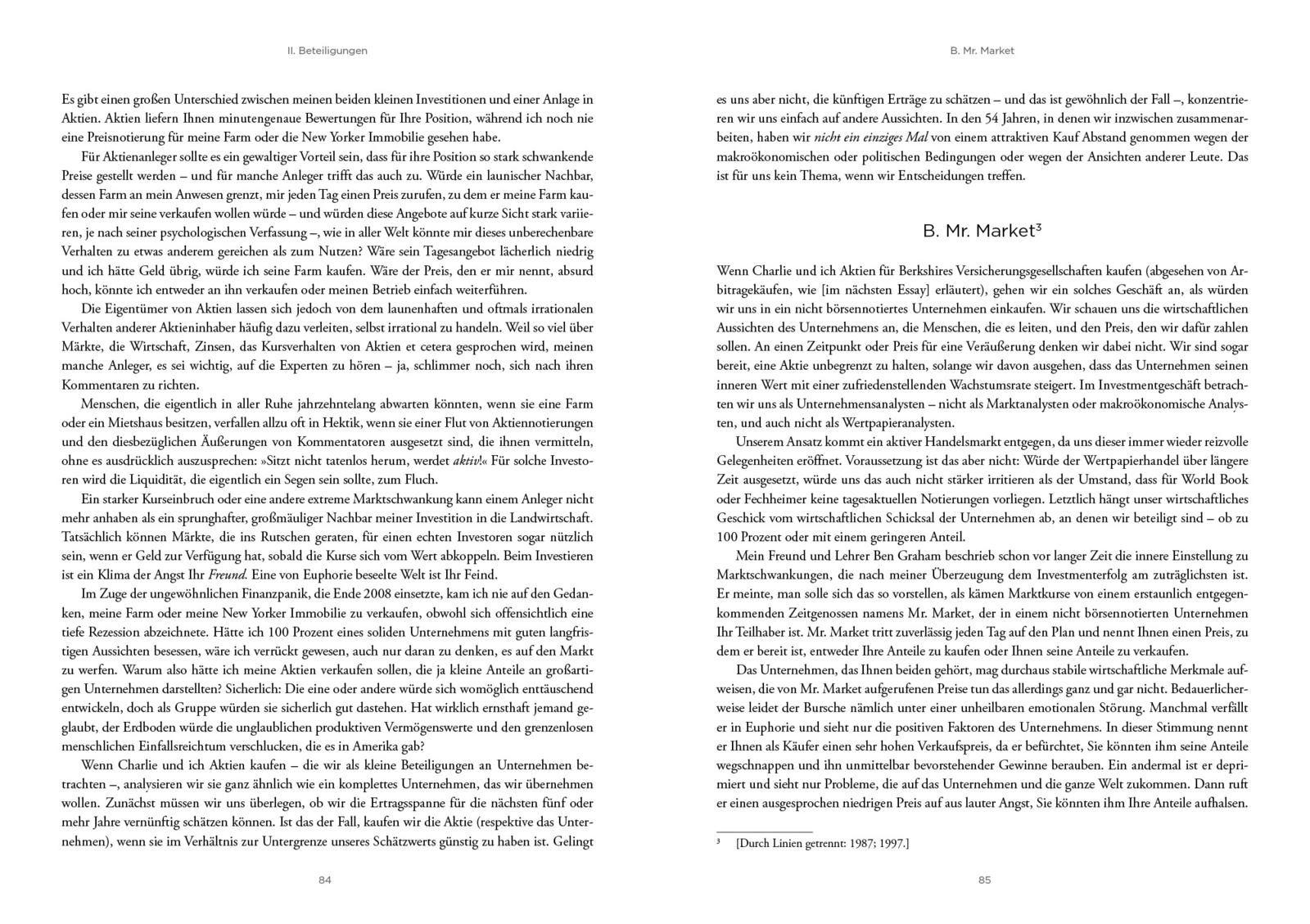 Beispielinhalt (Bild) Die Essays von Warren Buffett