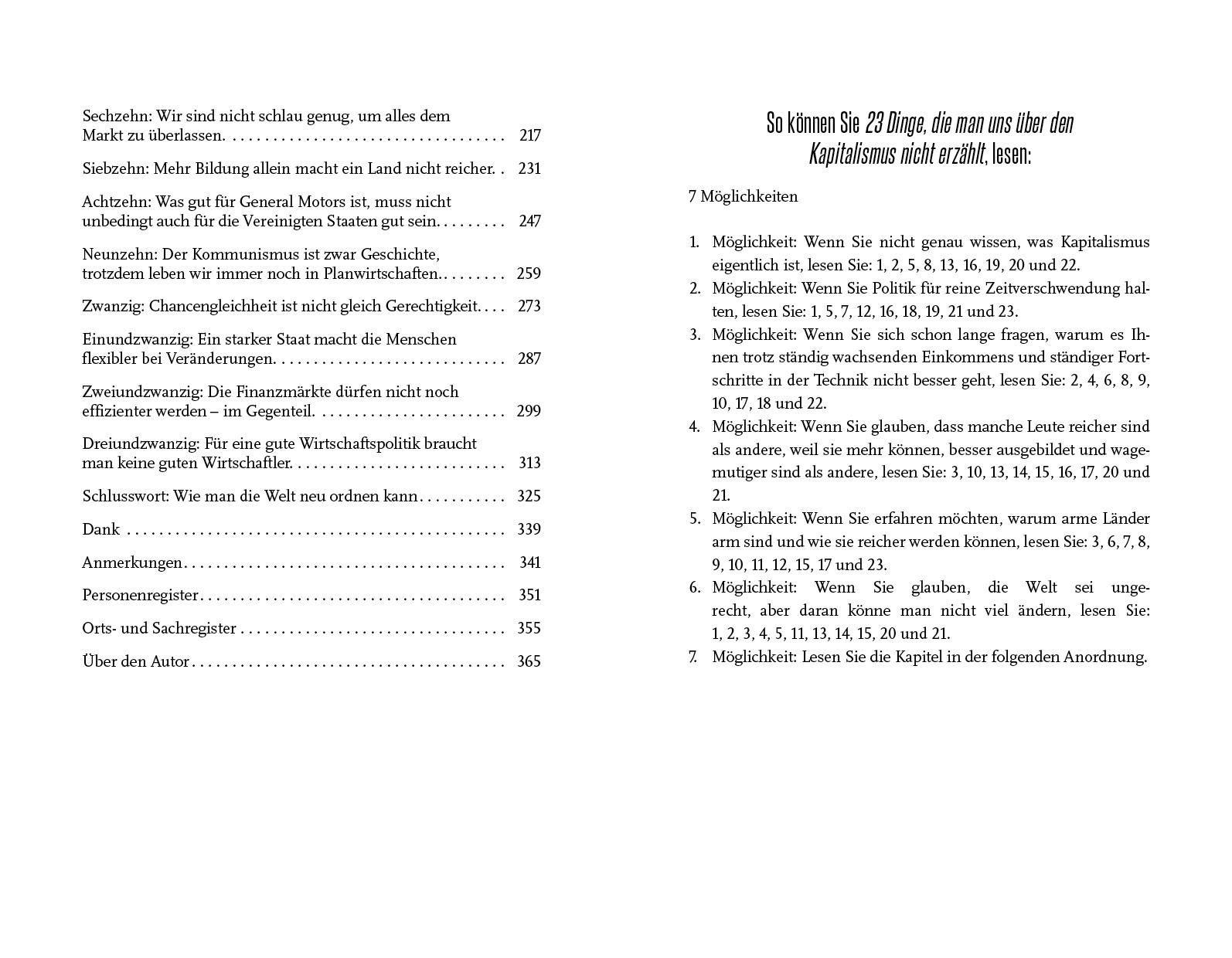 Beispielinhalt (Bild) 23 Dinge, die man uns über den Kapitalismus nicht erzählt