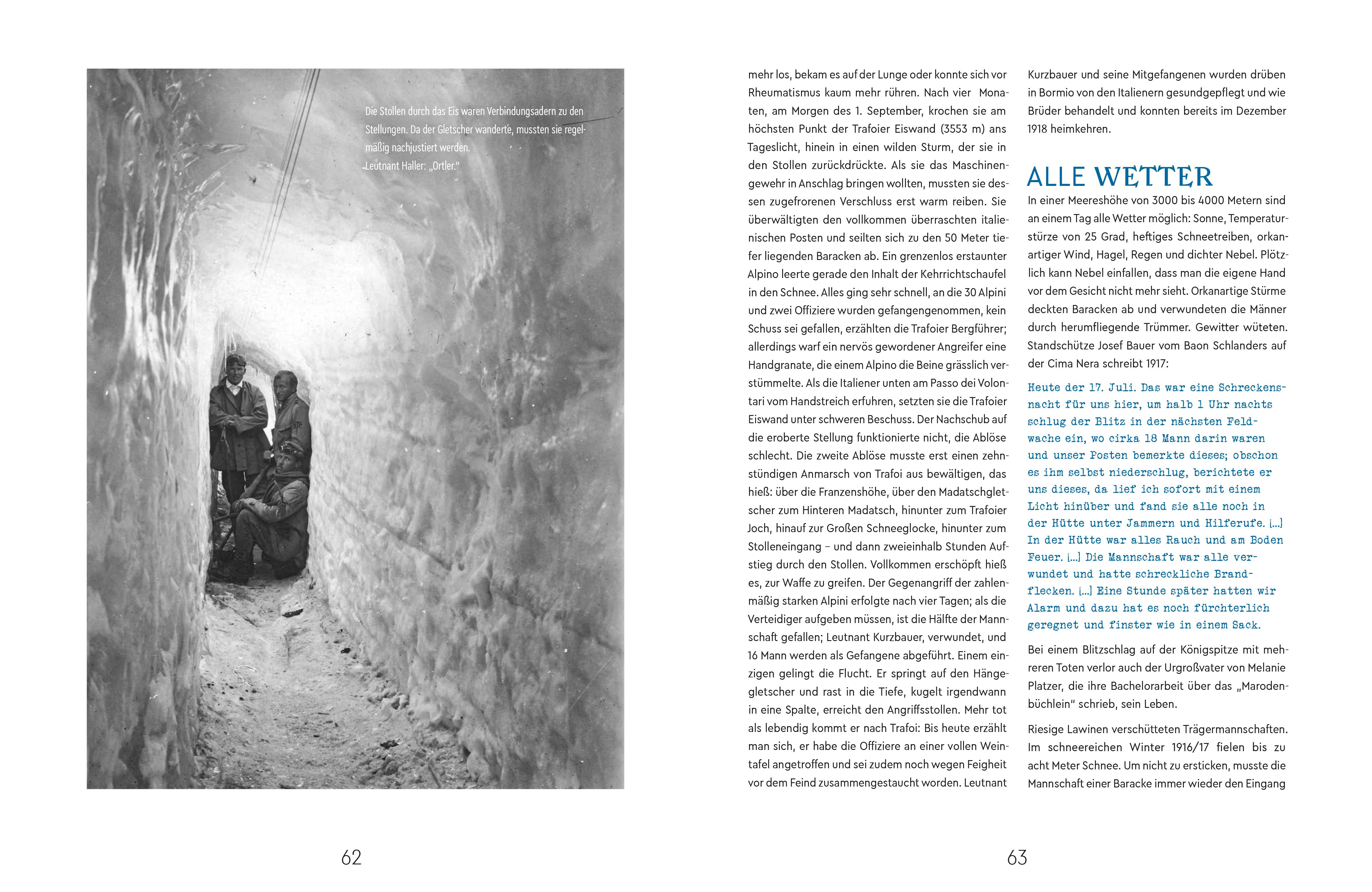 Beispielinhalt (Bild) Zeit aus dem Eis
