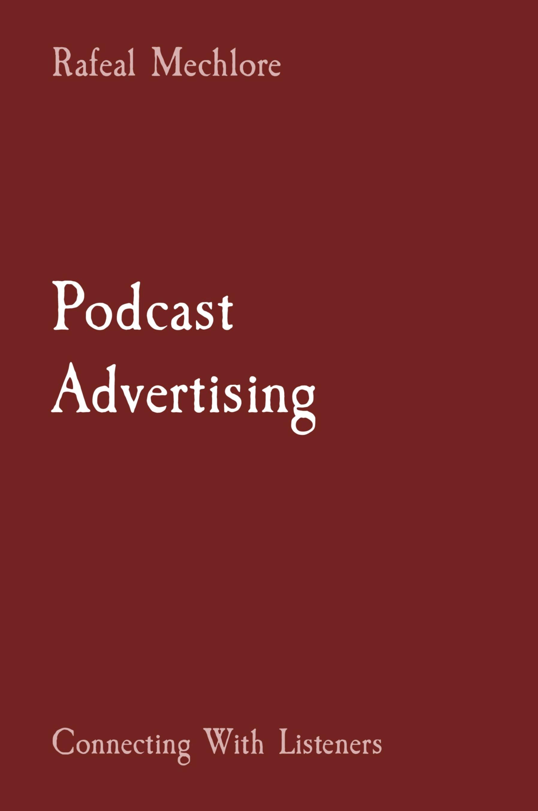 Vorderes Coverbild Podcast Advertising
