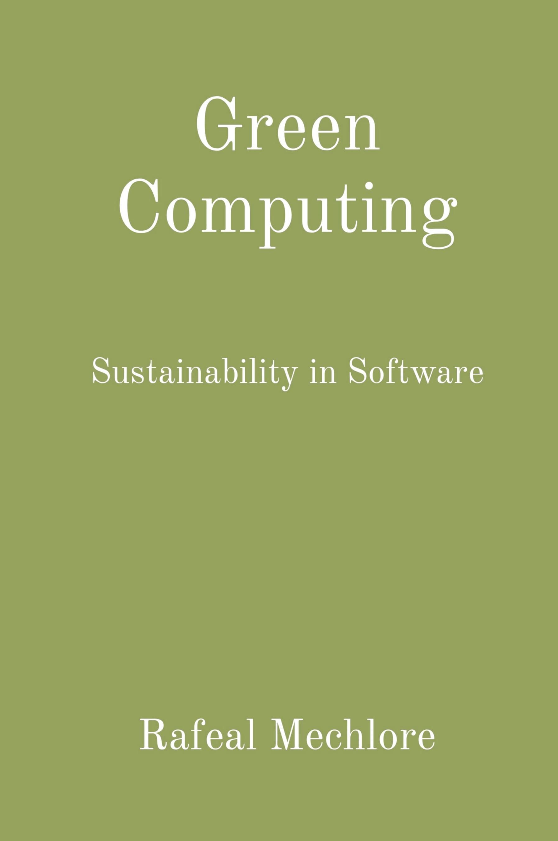 Vorderes Coverbild Green Computing