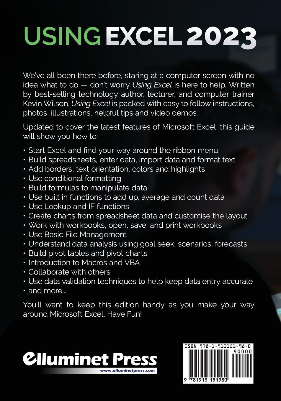 Rückseitencover Using Microsoft Excel - 2023 Edition