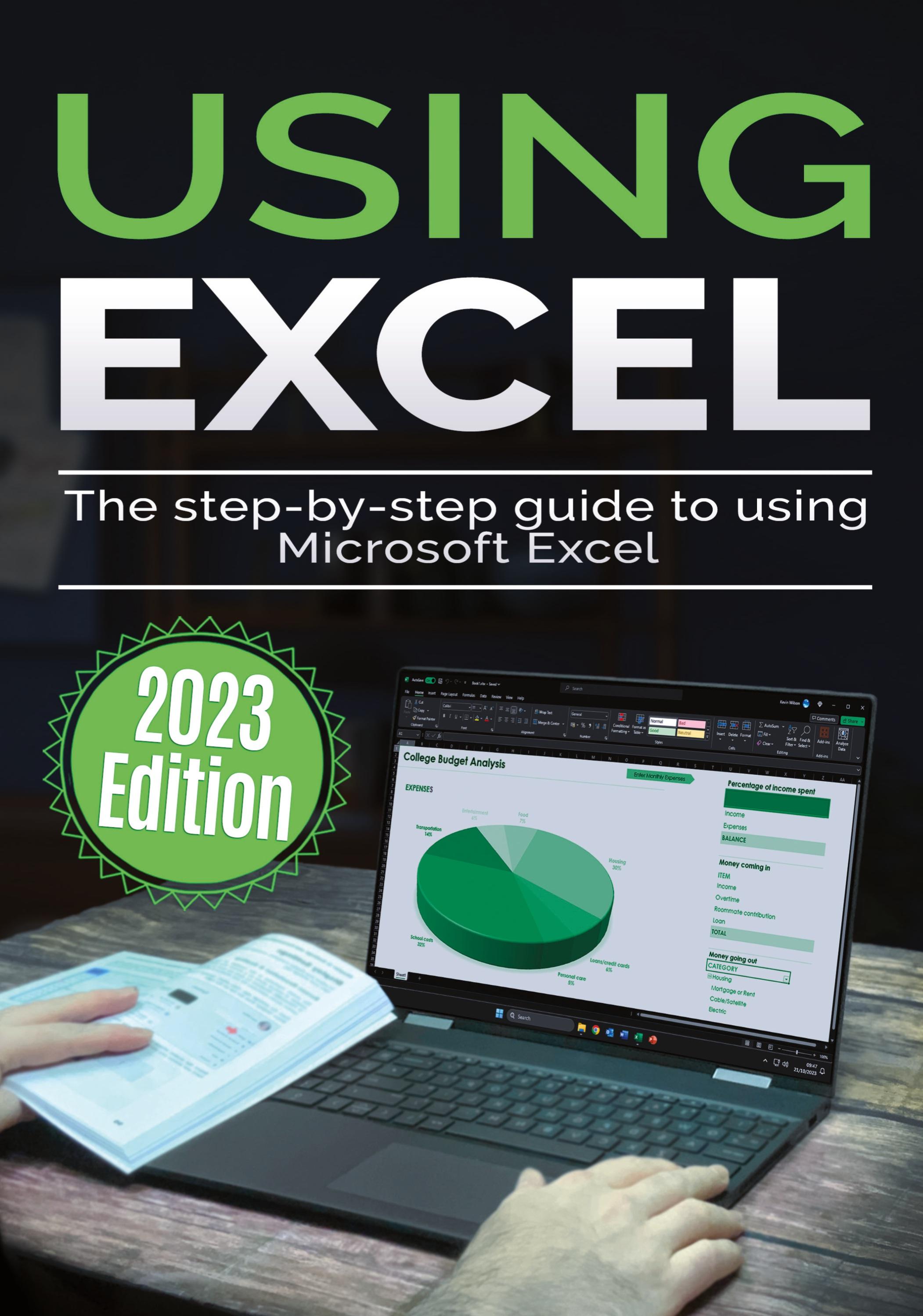 Vorderes Coverbild Using Microsoft Excel - 2023 Edition