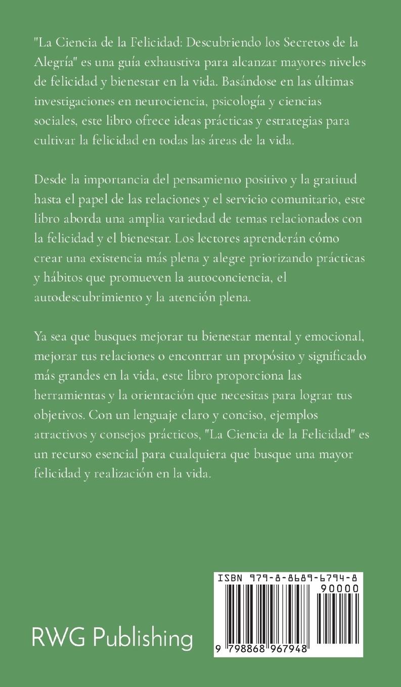 Rückseitencover La Ciencia de la Felicidad