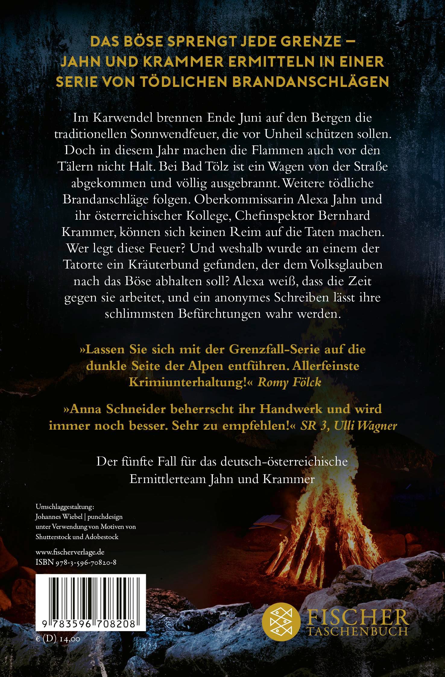 Rückseitencover Grenzfall - Ihre Spur in den Flammen
