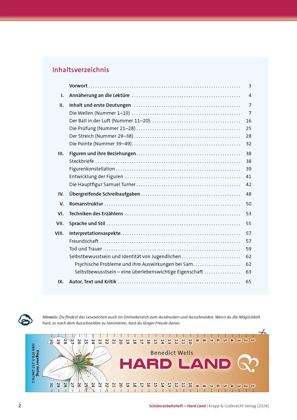 Beispielinhalt (Bild) Pflichtlektüre MBA Saarland 2024/2025 - Schülerarbeitsheft