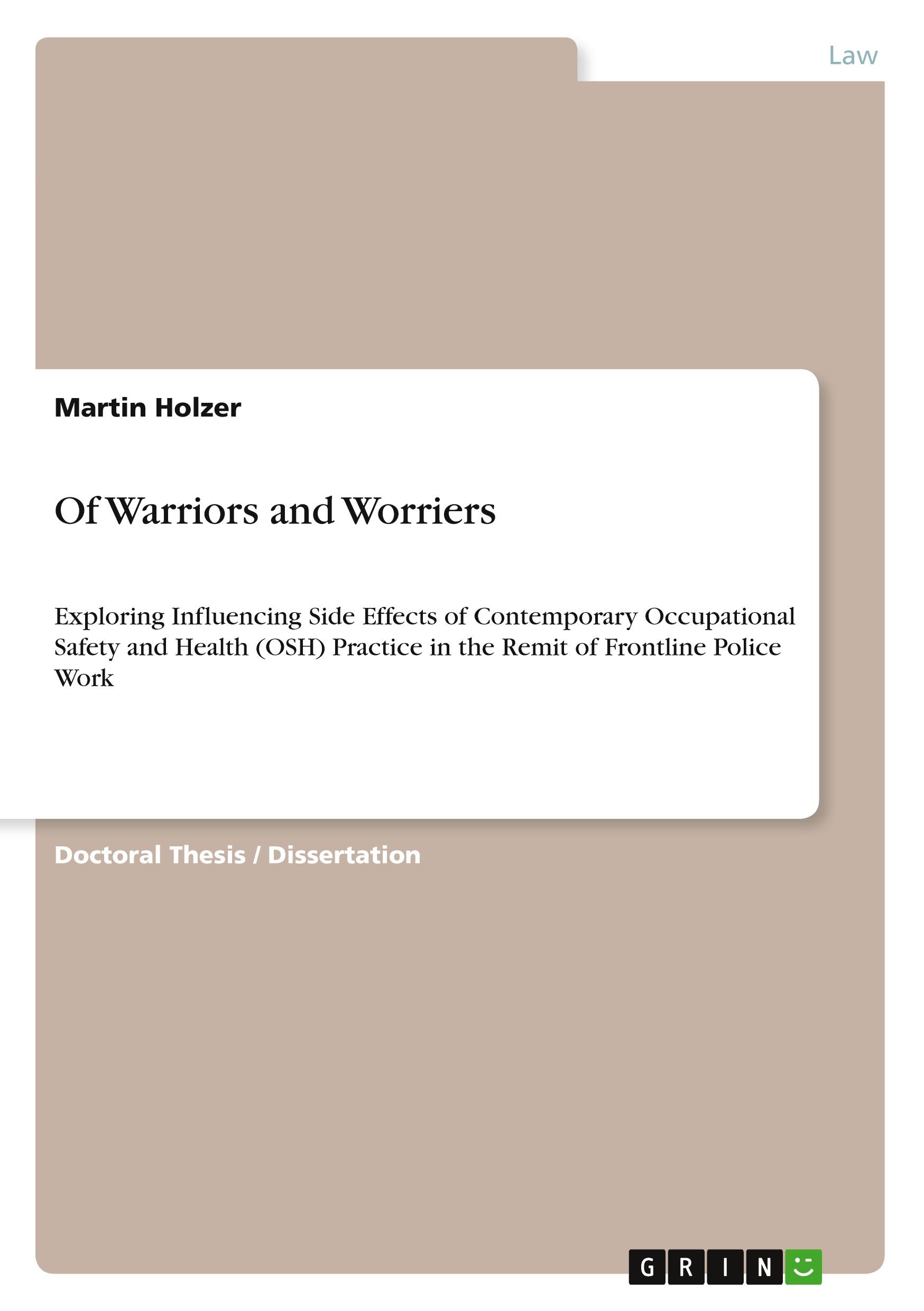 Vorderes Coverbild Of Warriors and Worriers