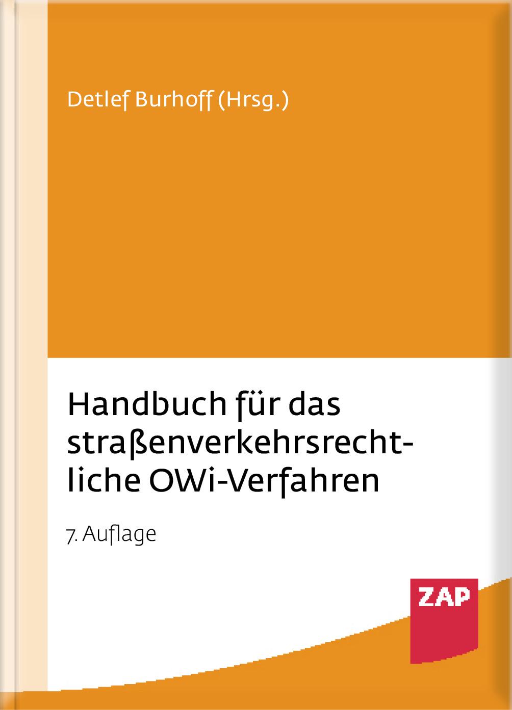 Vorderes Coverbild Handbuch für das straßenverkehrsrechtliche OWi-Verfahren