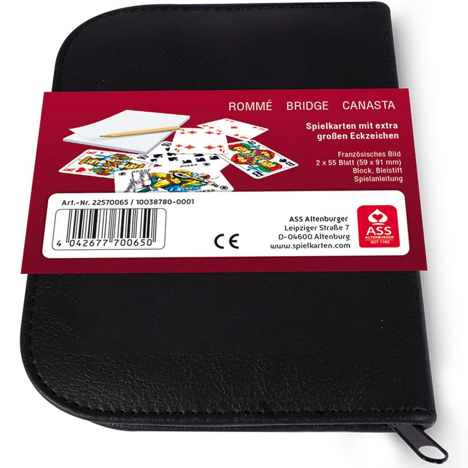 Beispielinhalt (Bild) Senioren Rommé im Lederetui