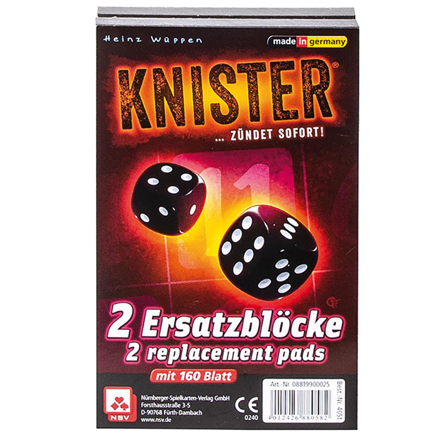 Vorderes Coverbild Knister - Ersatzblöcke