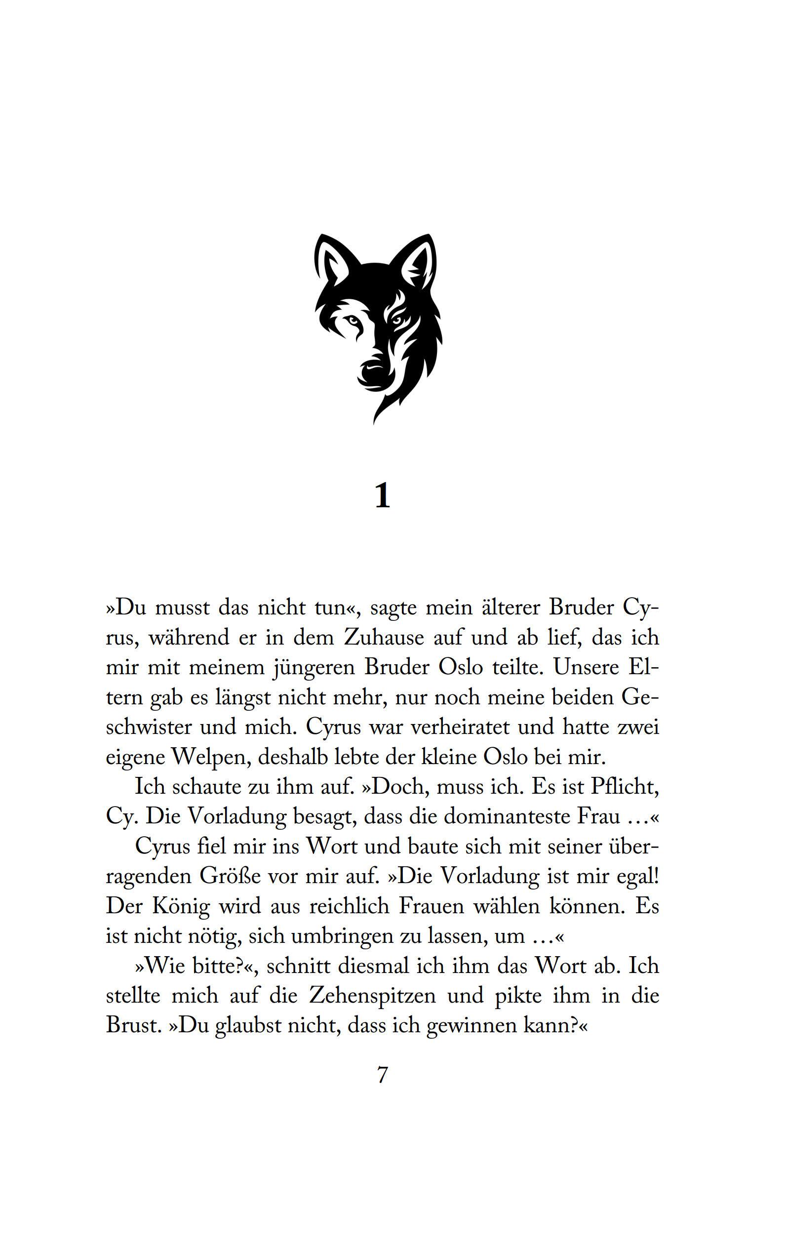 Beispielinhalt (Bild) The Forbidden Wolf King - Die Chroniken von Avalier 4