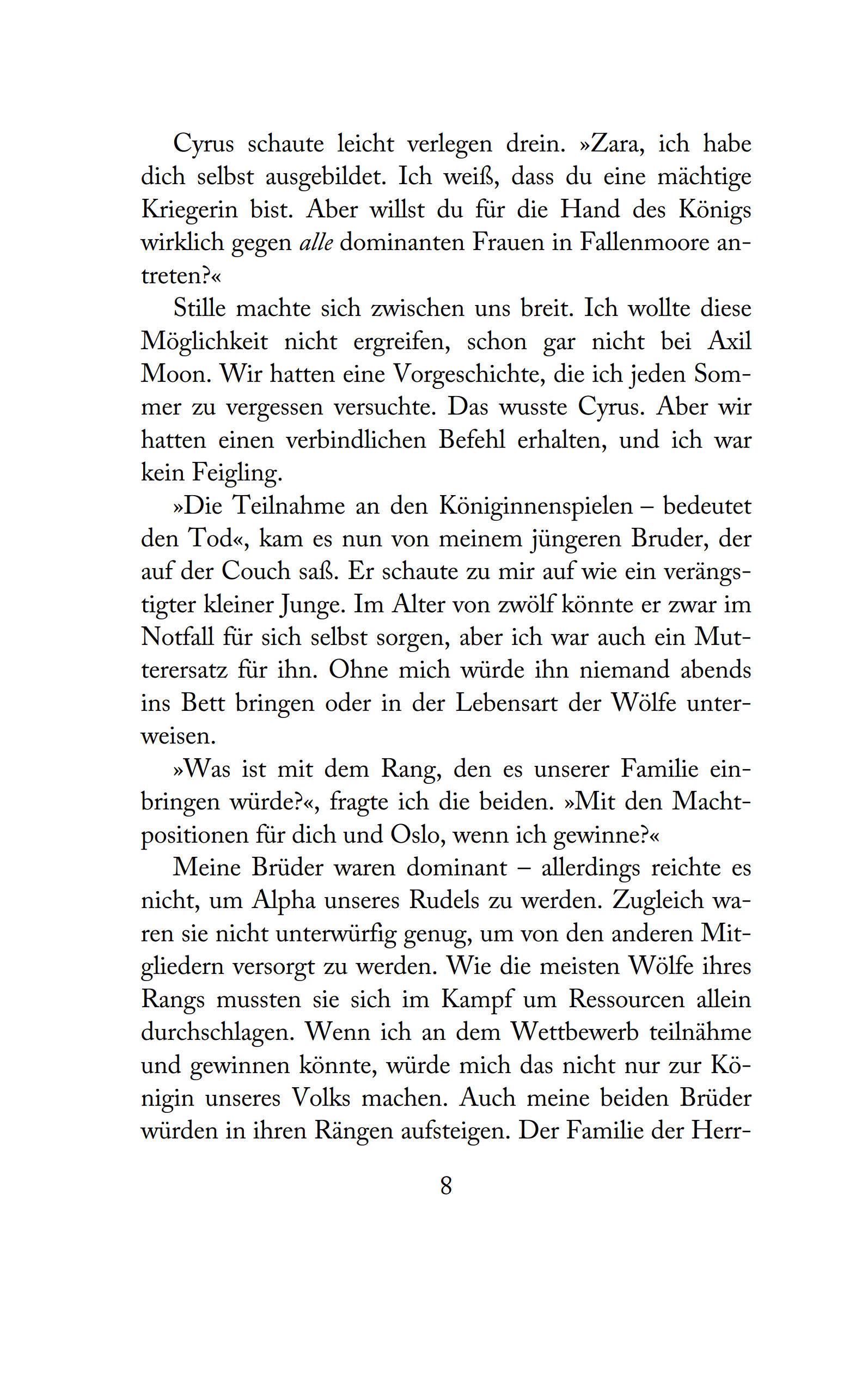 Beispielinhalt (Bild) The Forbidden Wolf King - Die Chroniken von Avalier 4