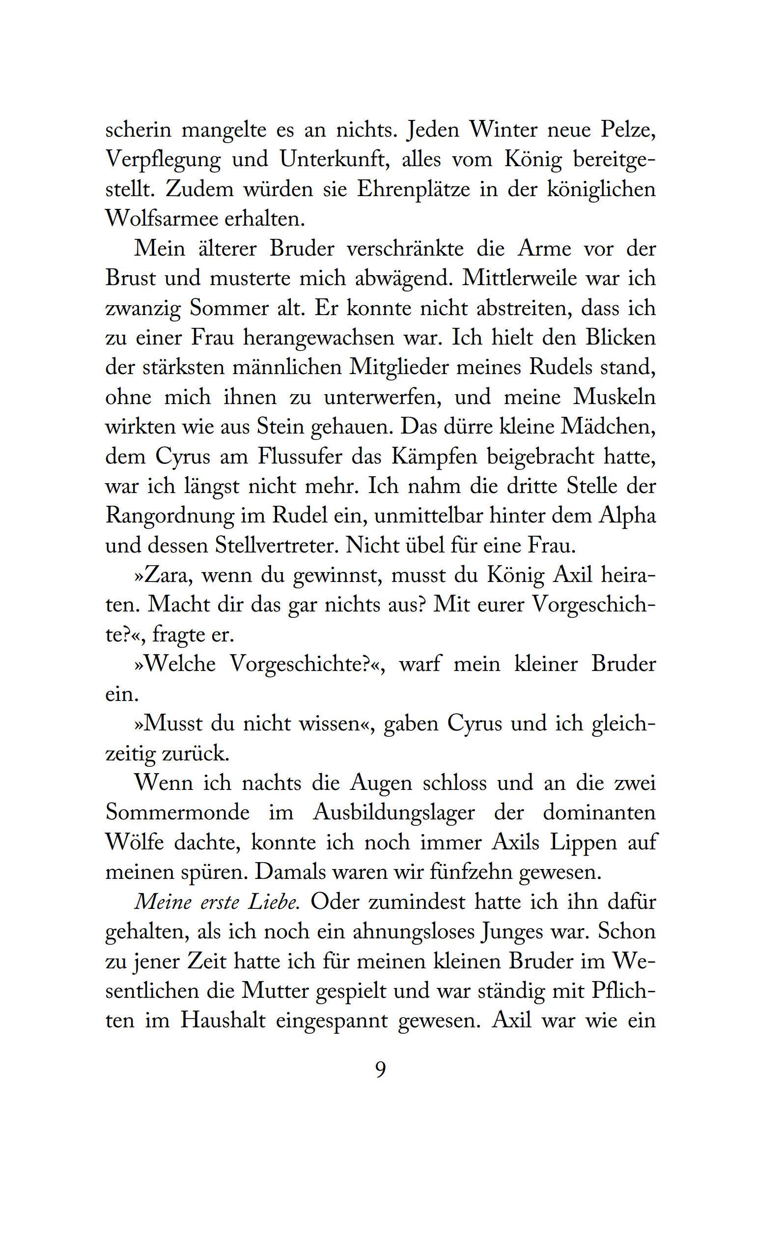 Beispielinhalt (Bild) The Forbidden Wolf King - Die Chroniken von Avalier 4