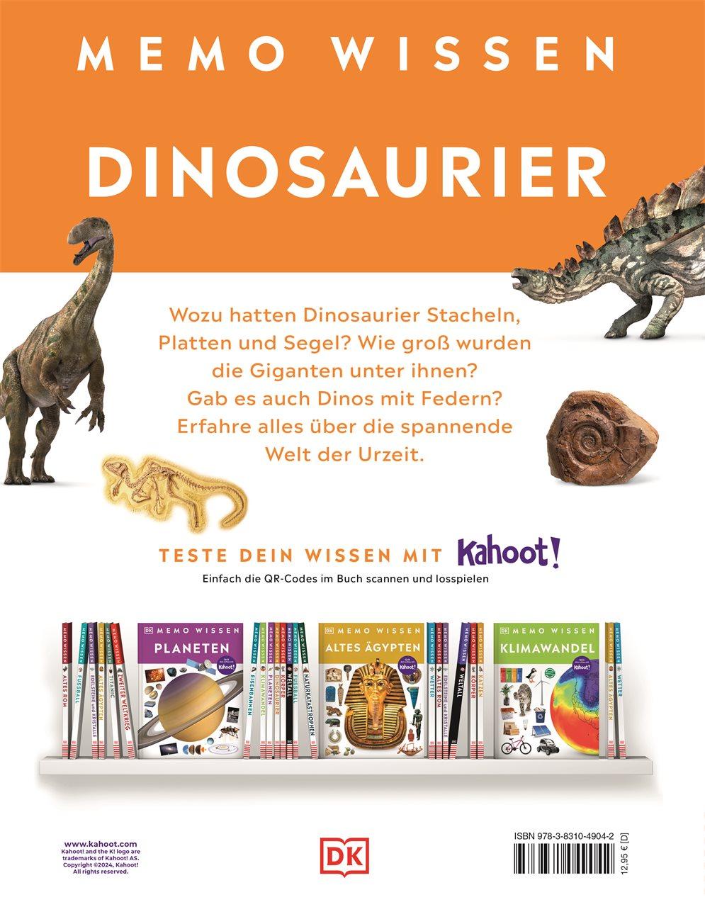 Rückseitencover memo Wissen. Dinosaurier