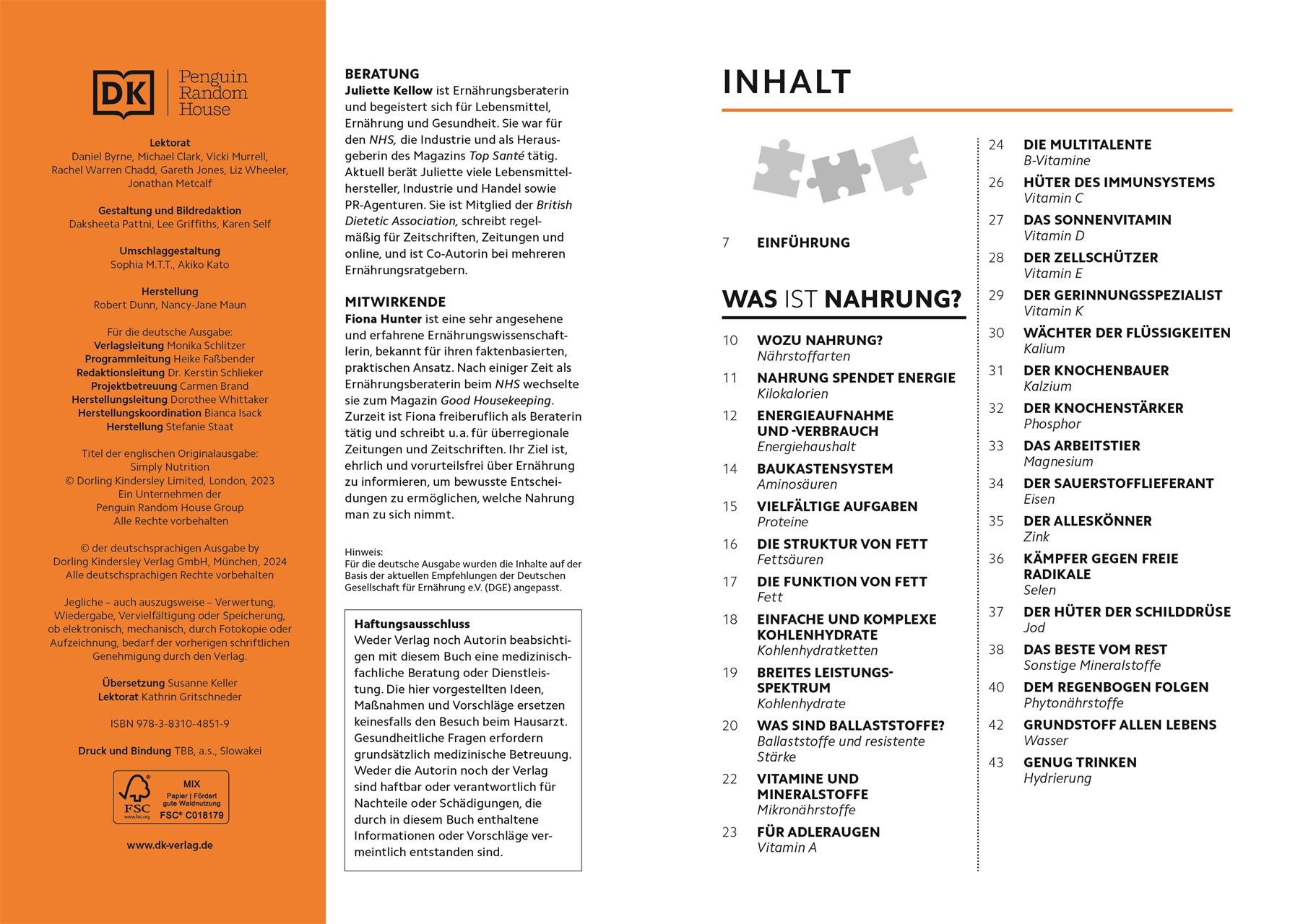 Beispielinhalt (Bild) SIMPLY. Ernährung