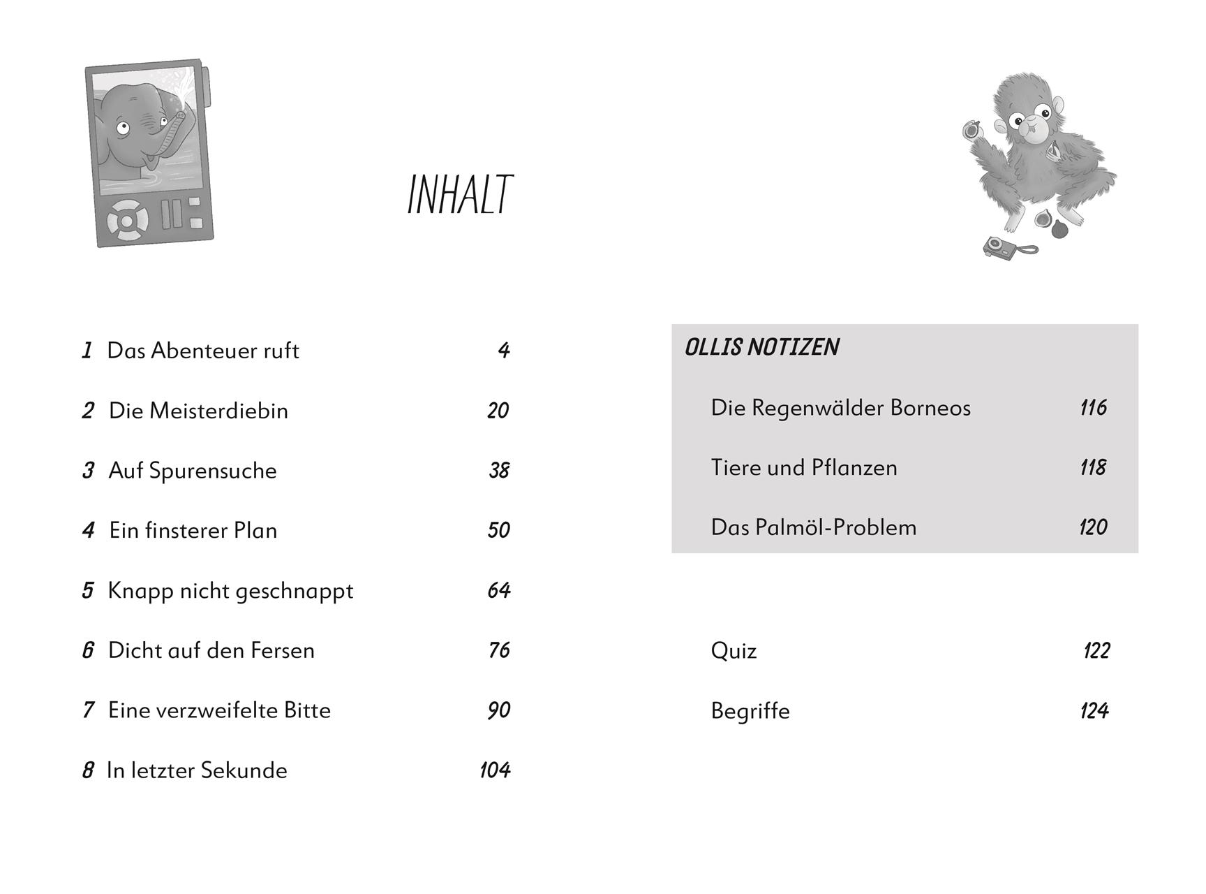 Beispielinhalt (Bild) Ein Fall für die Forscher-Kids 5. Jagd durch den Regenwald