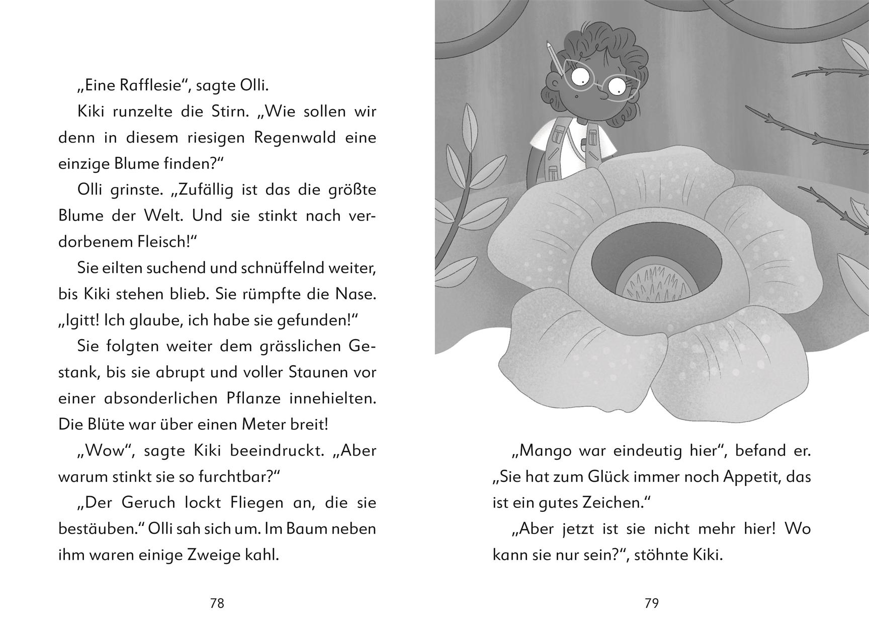 Beispielinhalt (Bild) Ein Fall für die Forscher-Kids 5. Jagd durch den Regenwald