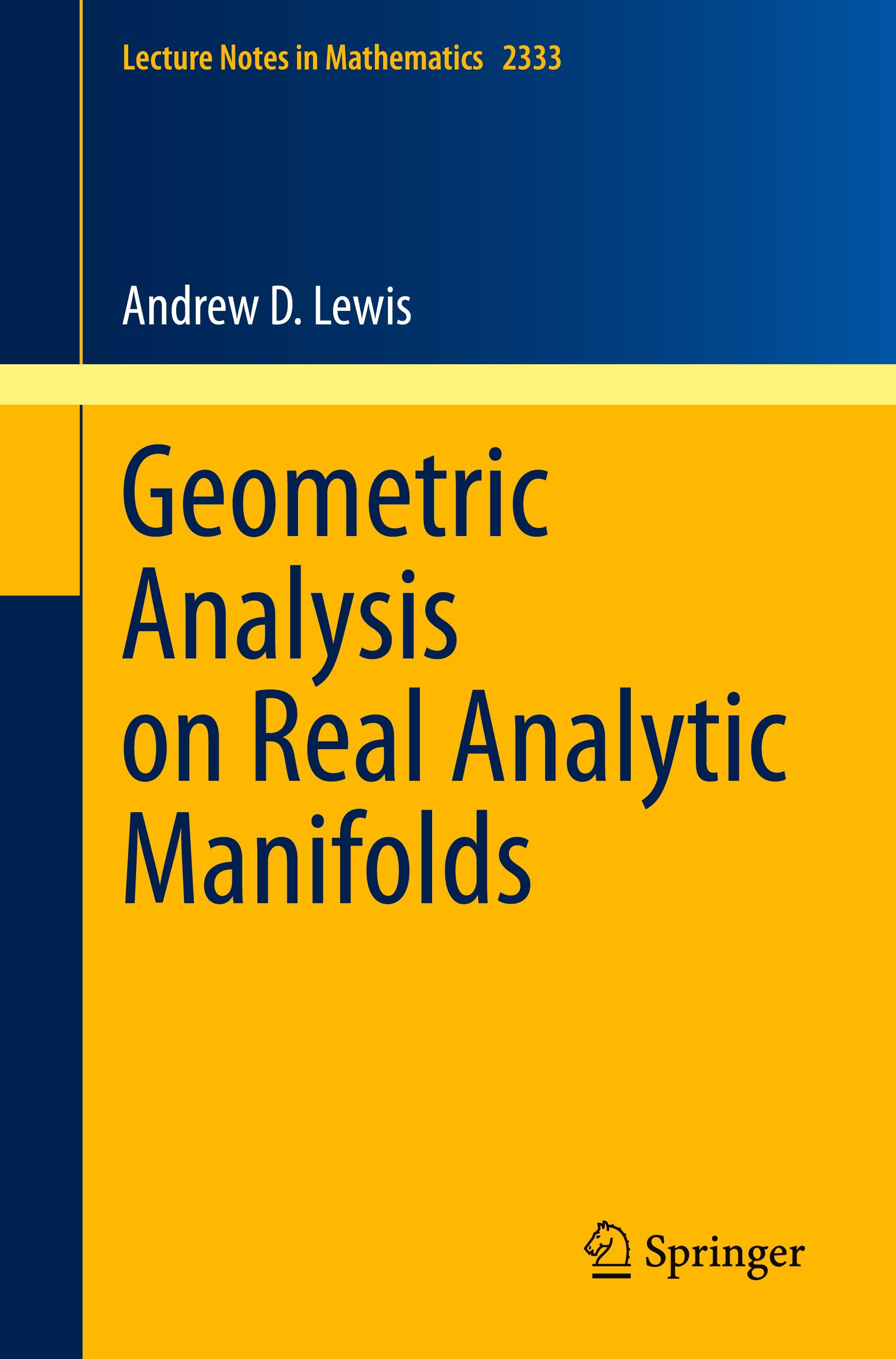 Vorderes Coverbild Geometric Analysis on Real Analytic Manifolds