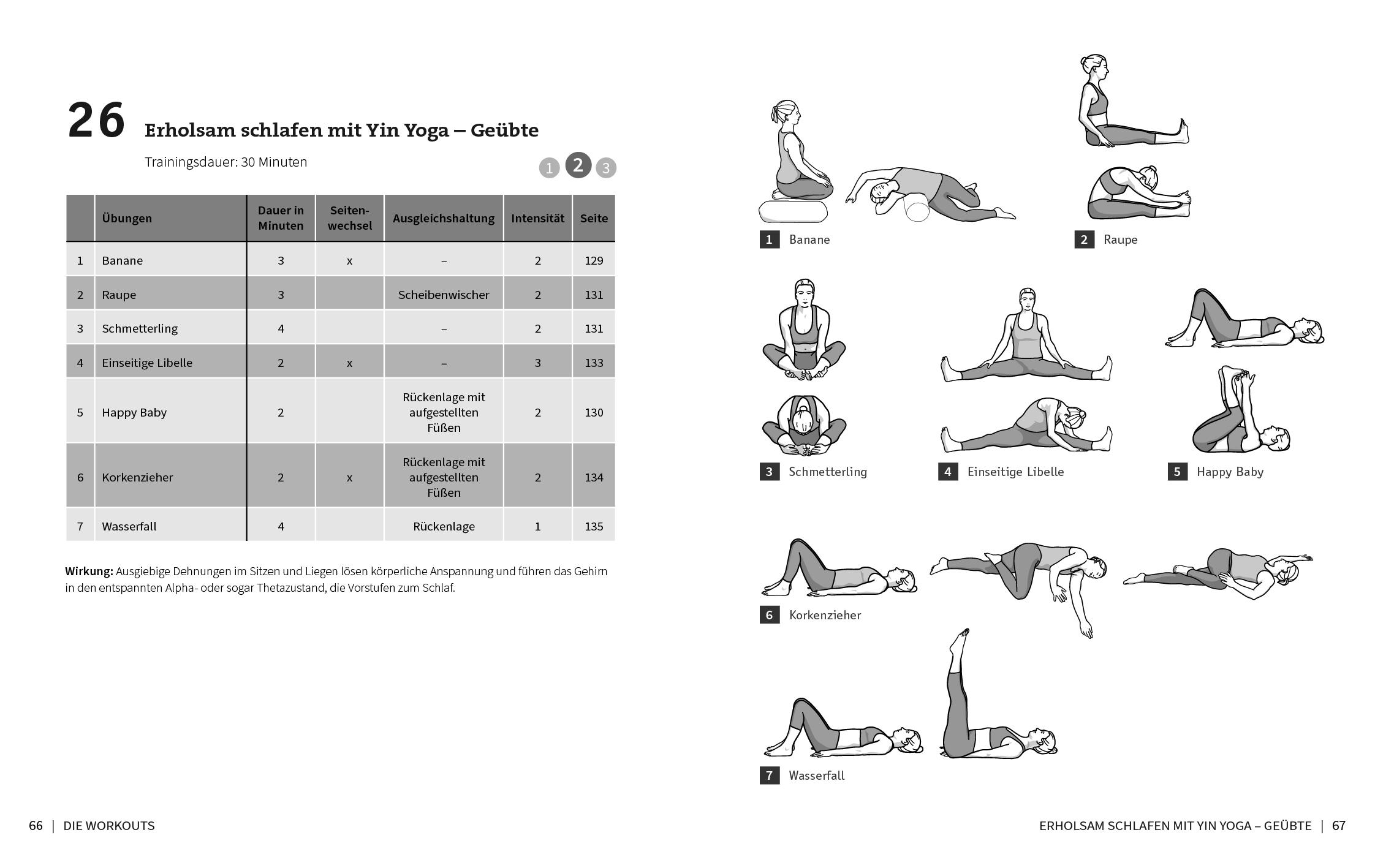 Beispielinhalt (Bild) 50 Workouts - Yin Yoga