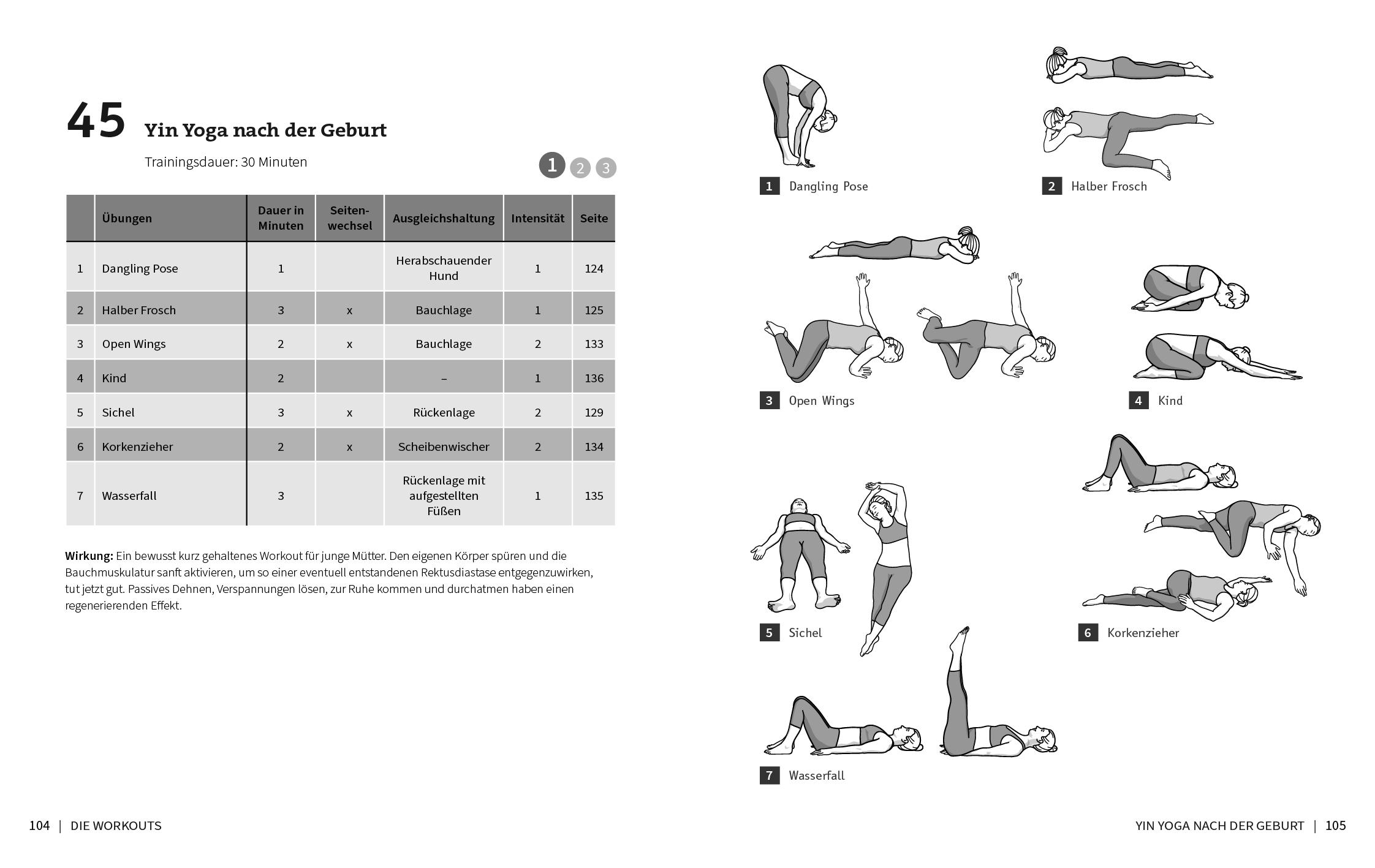 Beispielinhalt (Bild) 50 Workouts - Yin Yoga
