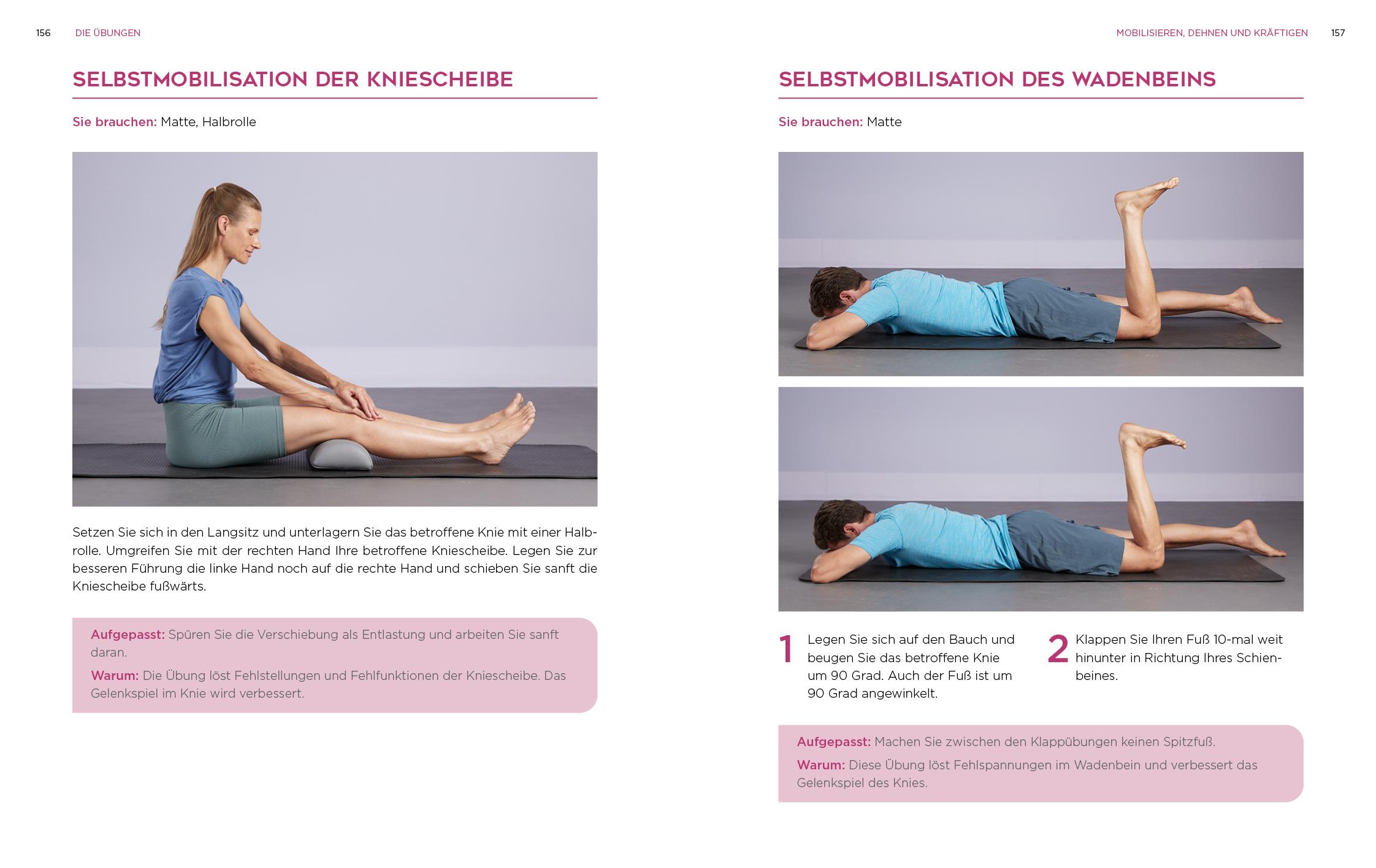 Beispielinhalt (Bild) Knie - schmerzfrei in 30 Tagen