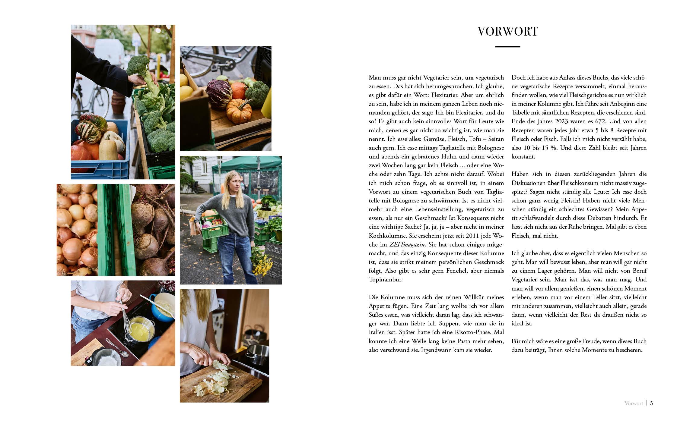 Beispielinhalt (Bild) Wochenmarkt. Vegetarisch