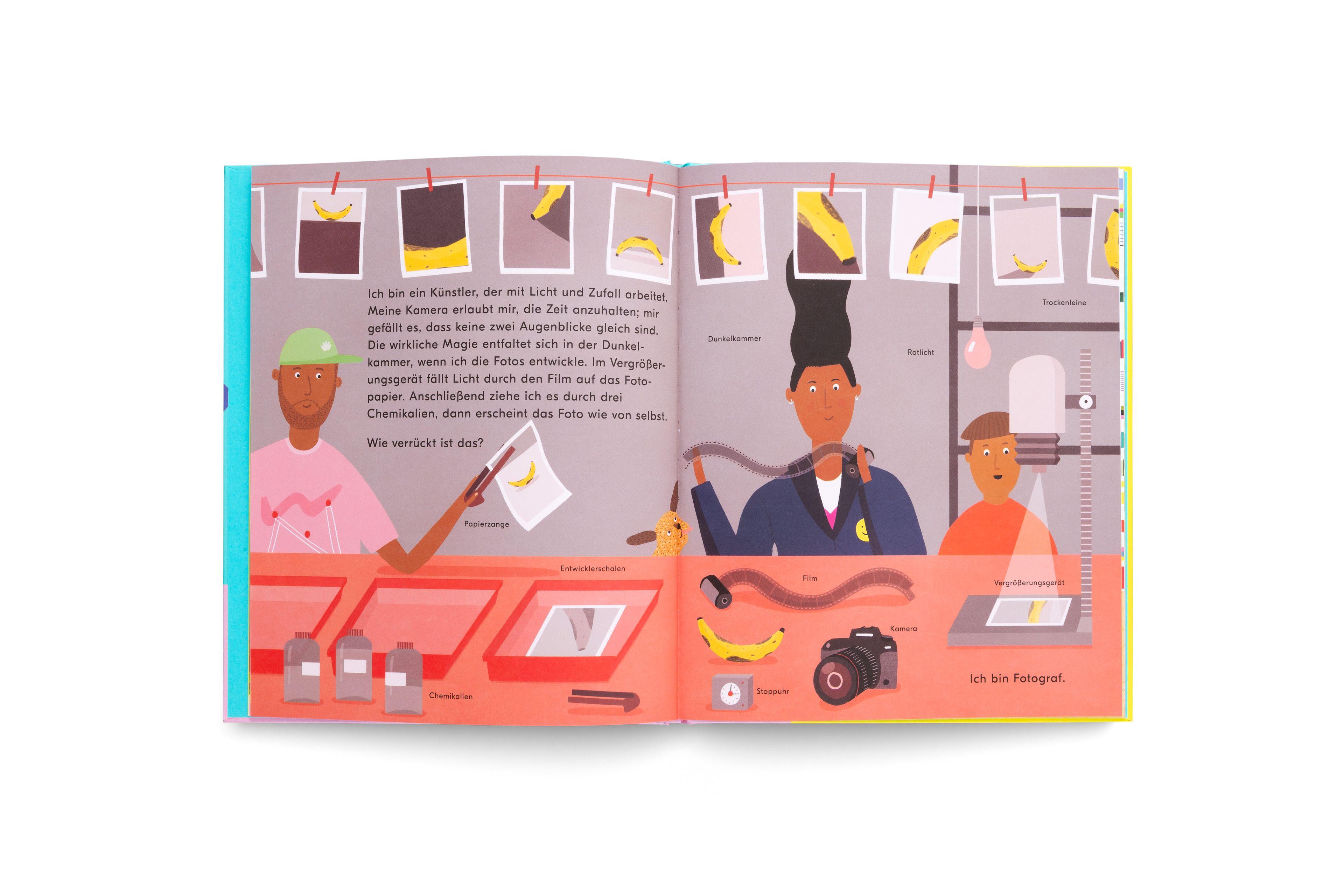 Beispielinhalt (Bild) Wie Kunst gemacht wird - Ein Kinderbuch über Künstler, Ateliers & Kreativität für kleine Entdecker ab 6 Jahren