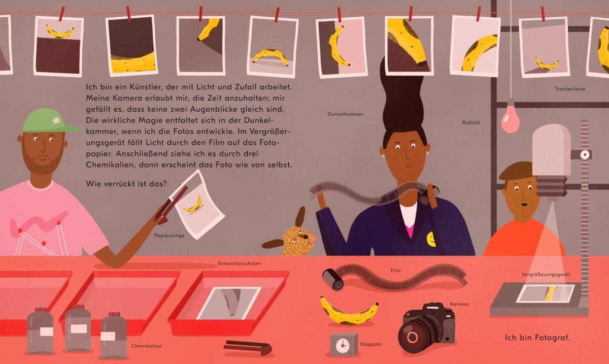 Beispielinhalt (Bild) Wie Kunst gemacht wird - Ein Kinderbuch über Künstler, Ateliers & Kreativität für kleine Entdecker ab 6 Jahren