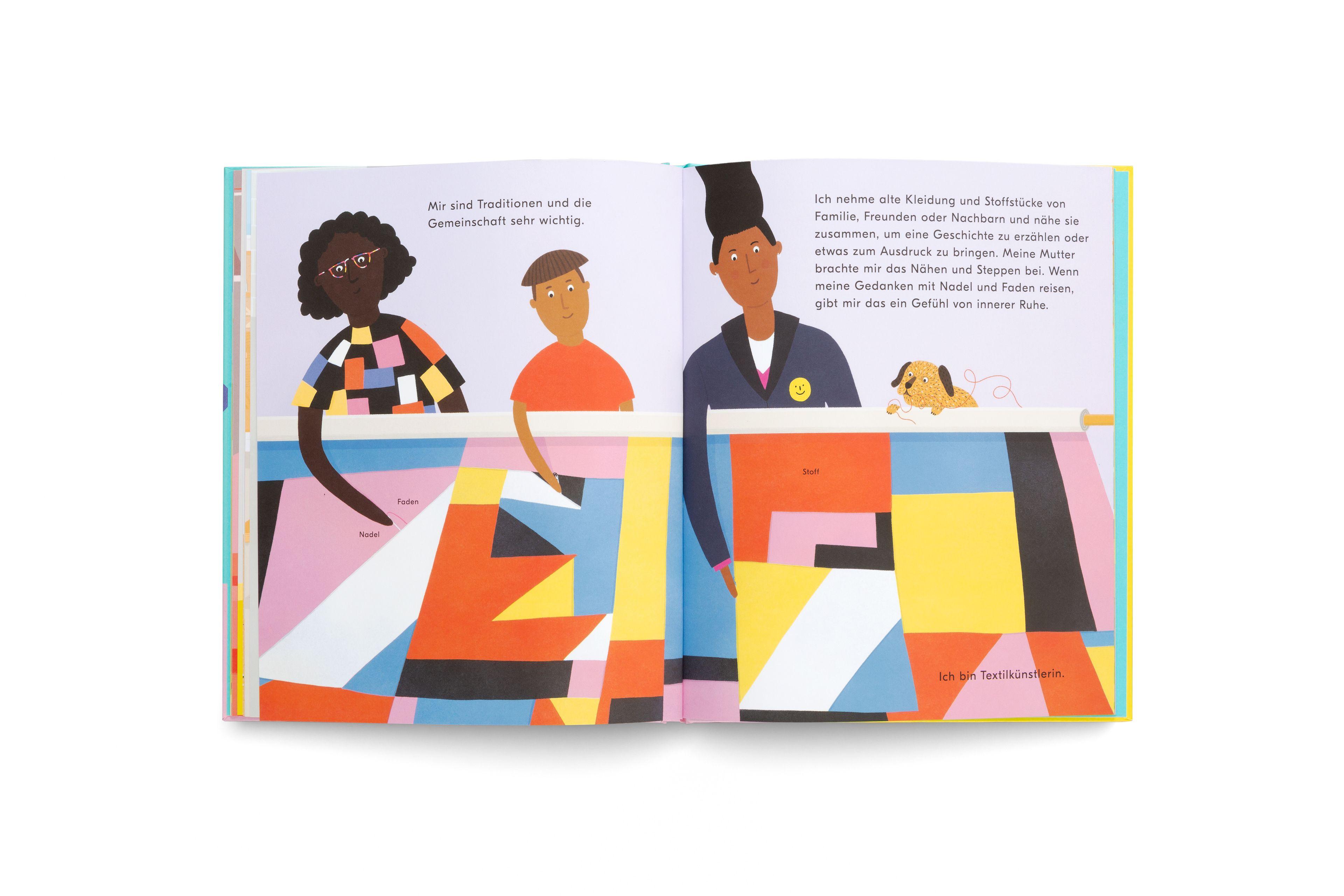 Beispielinhalt (Bild) Wie Kunst gemacht wird - Ein Kinderbuch über Künstler, Ateliers & Kreativität für kleine Entdecker ab 6 Jahren